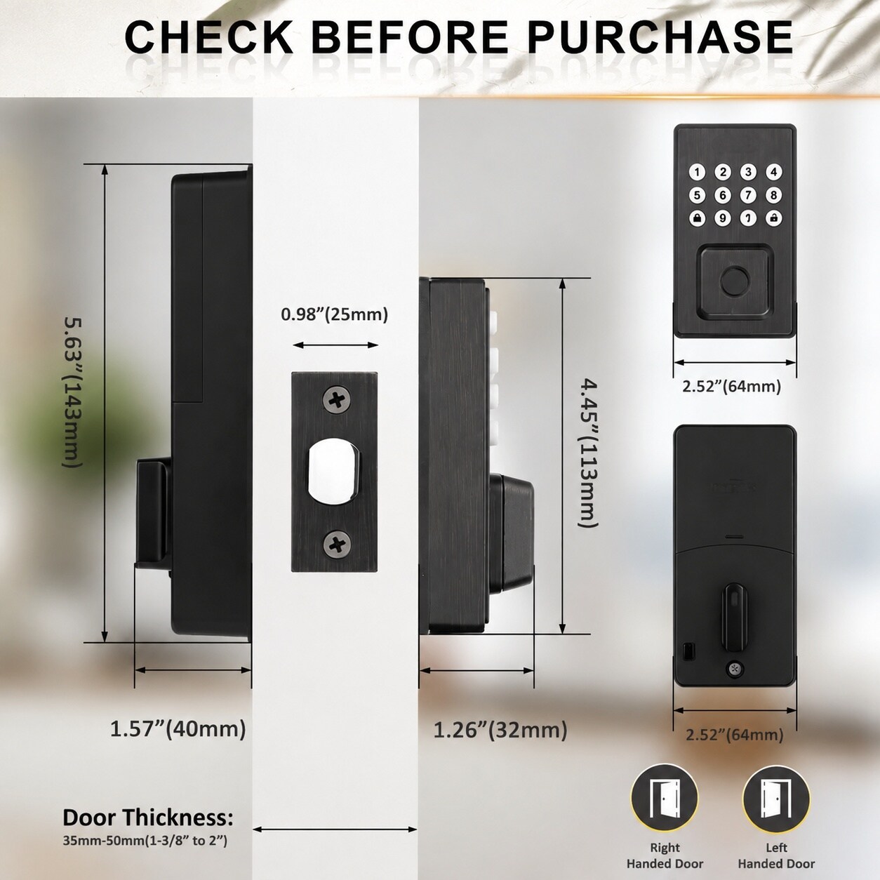 Justincity LJT0806J314 Electronic-Door-Locks - View #7