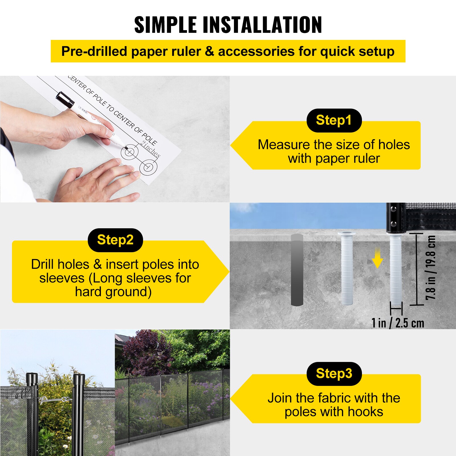 VEVOR KCXYCWLB412FT1MHKV0 Pool-Safety-Barrier-Panels - View #7