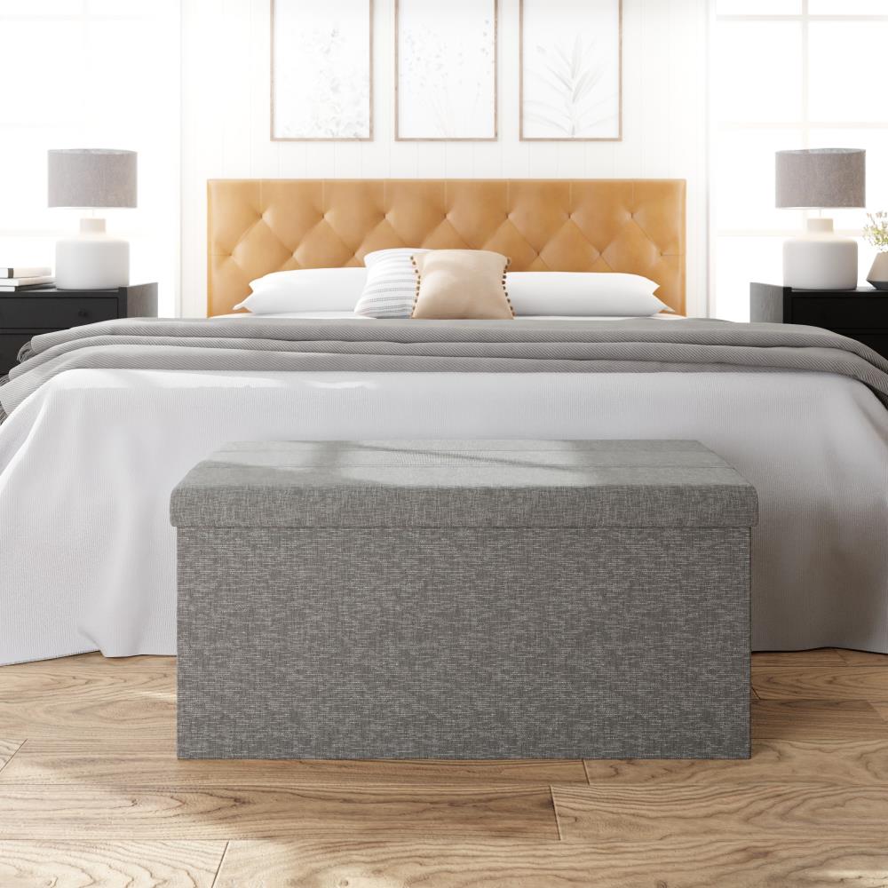 Brookside BS0001OST30GR Modern Gray Storage Ottoman