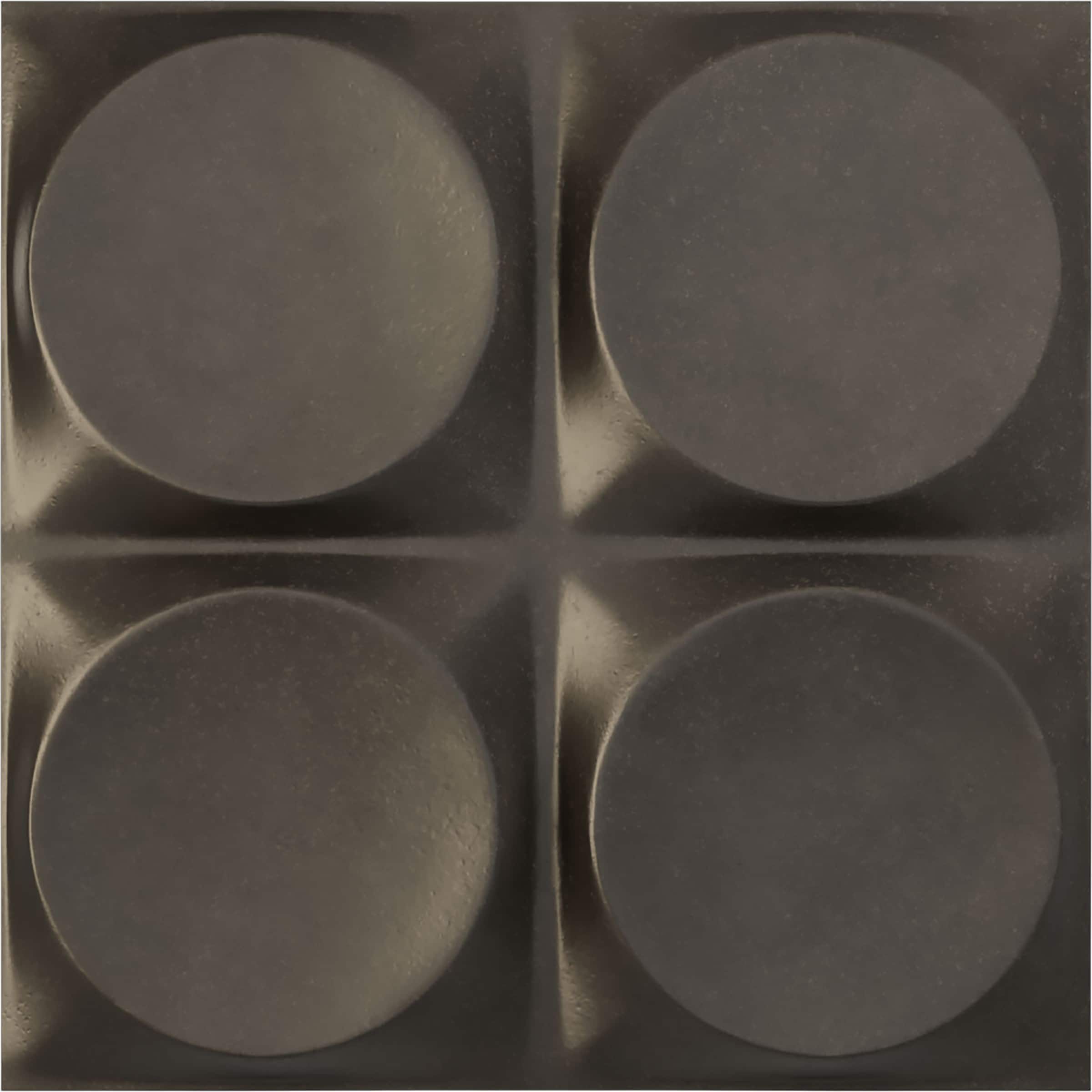 Ekena Millwork WP12X12ADDST 11-7/8-in x 11-7/8-in Embossed Paintable/Stainable Black PVC Wall Panel ( 0.98-sq ft )