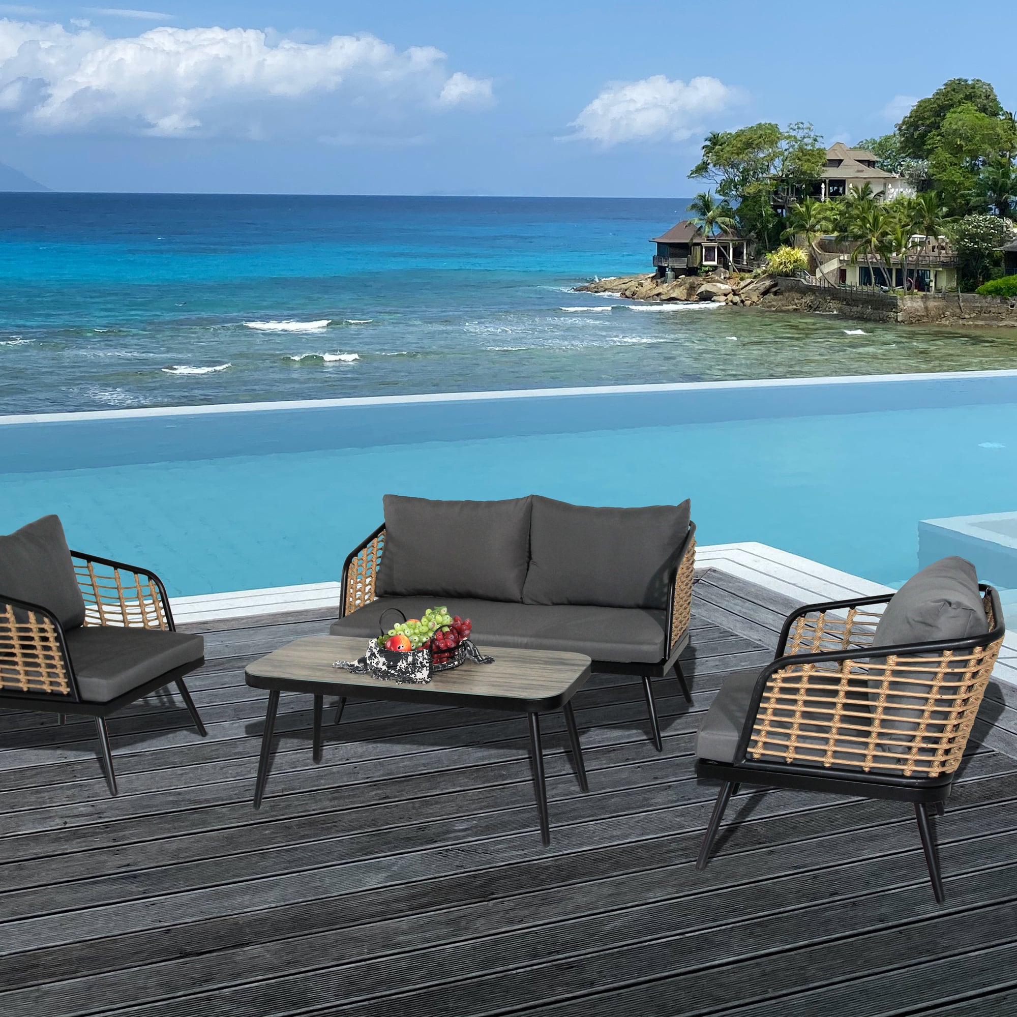AHIOU HOME ZAAHG-7S00003SF Patio-Conversation-Sets - View #2