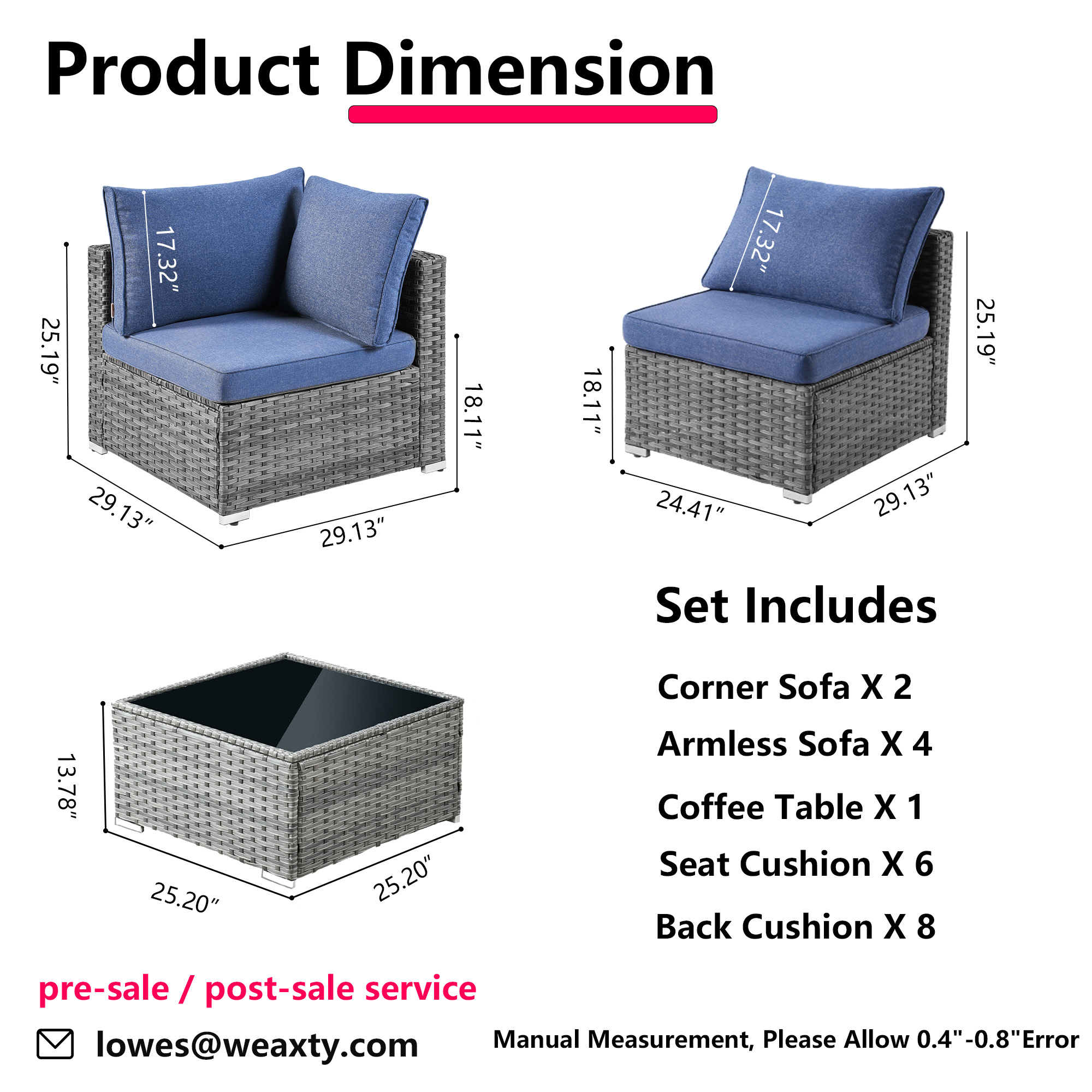 weaxty HMBHOP307 Patio-Sofas-Daybeds - View #7