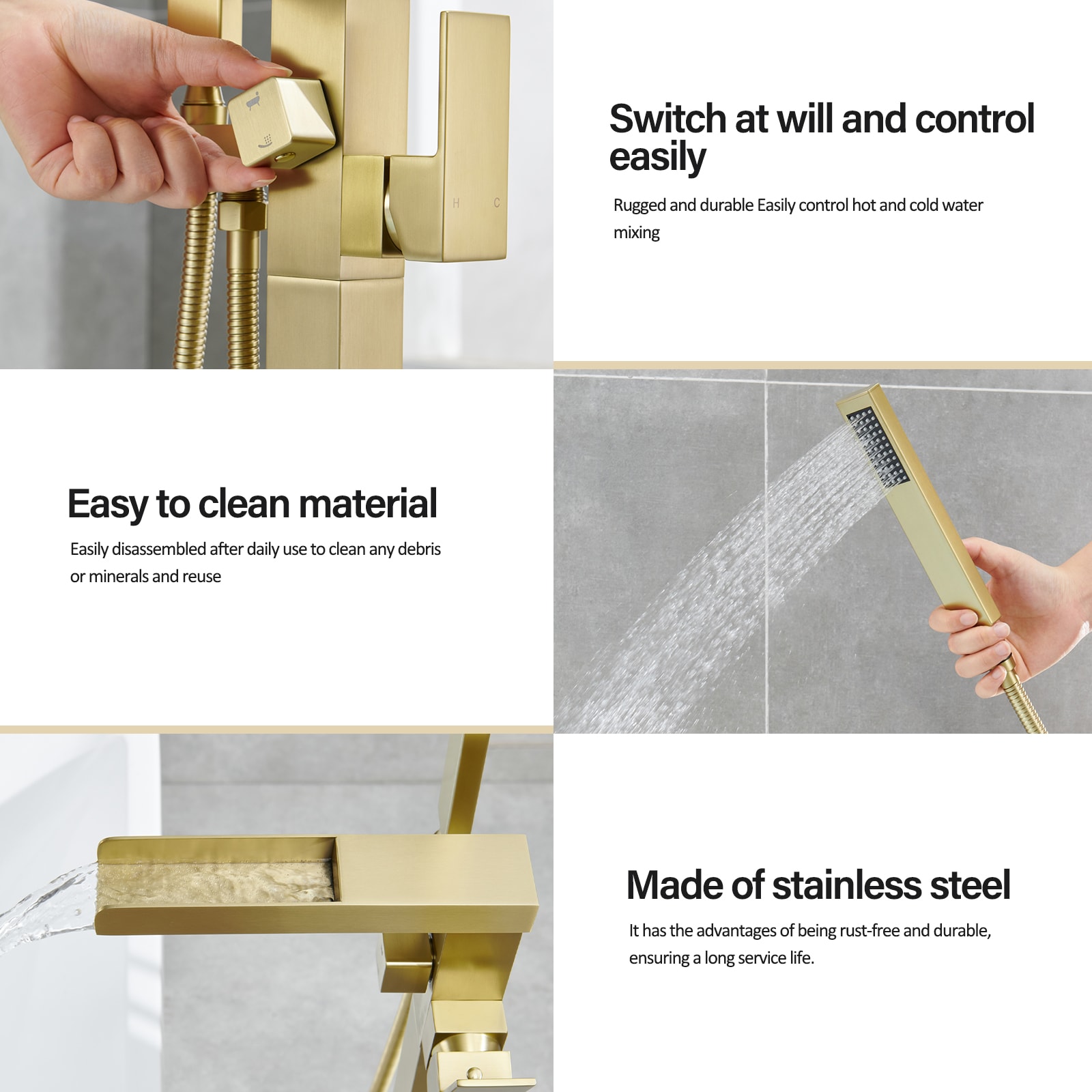 Flynama L-147525 Roman-Tub-Faucets - View #6