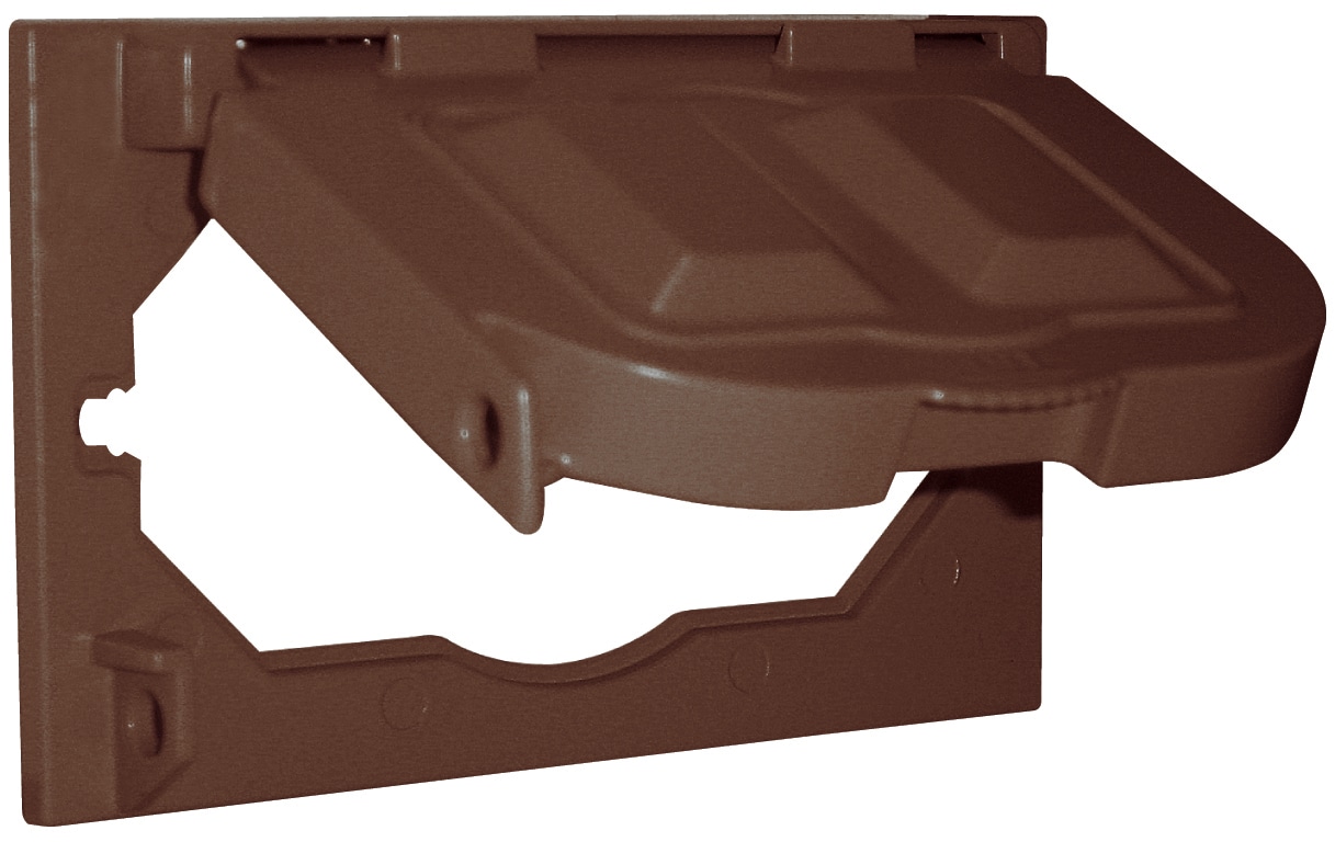 Sigma Engineered Solutions 14145BR 1 -Gang Rectangle Bronze Metal Weatherproof Electrical Box Cover