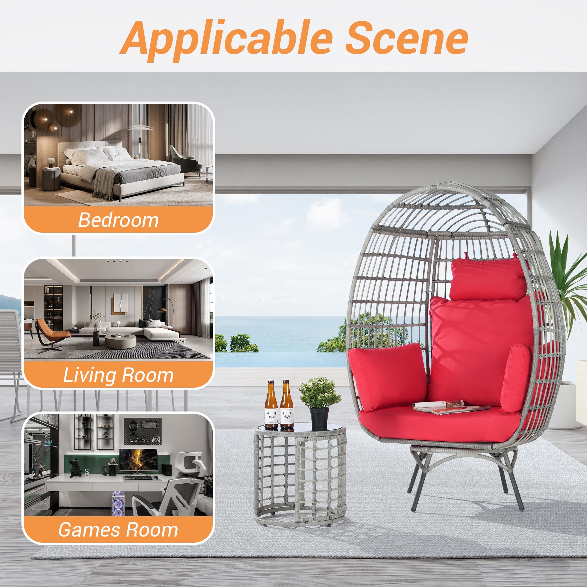 SANSTAR L-RJDC67RD-AC Patio-Conversation-Sets - View #8