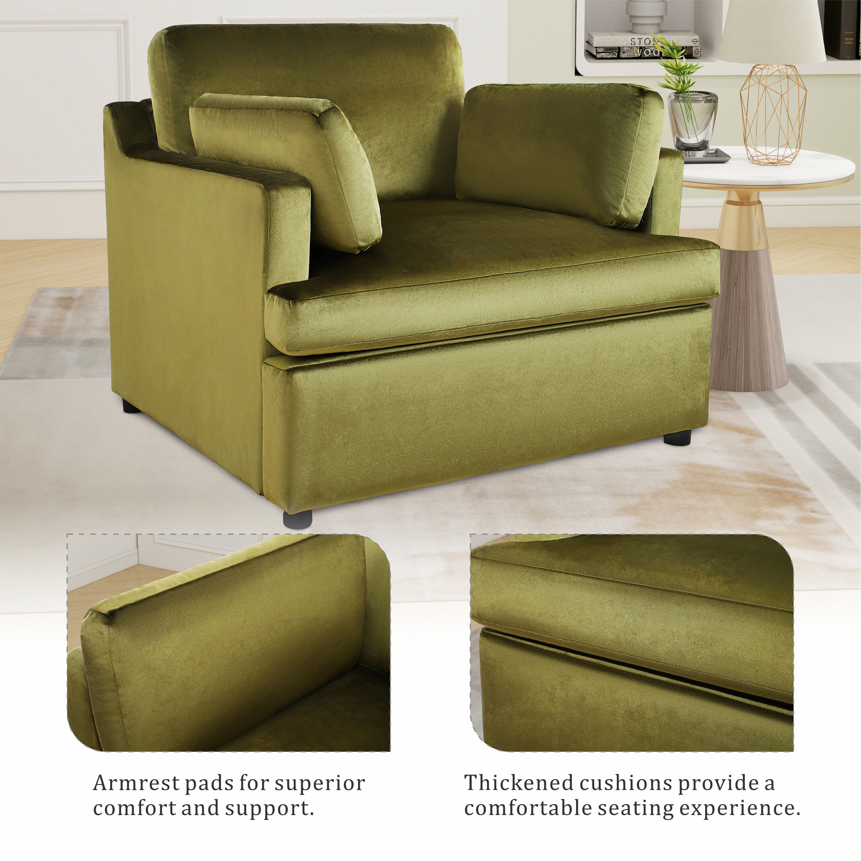 Hrinhom HC-D2018-GREEN chairs - View #4