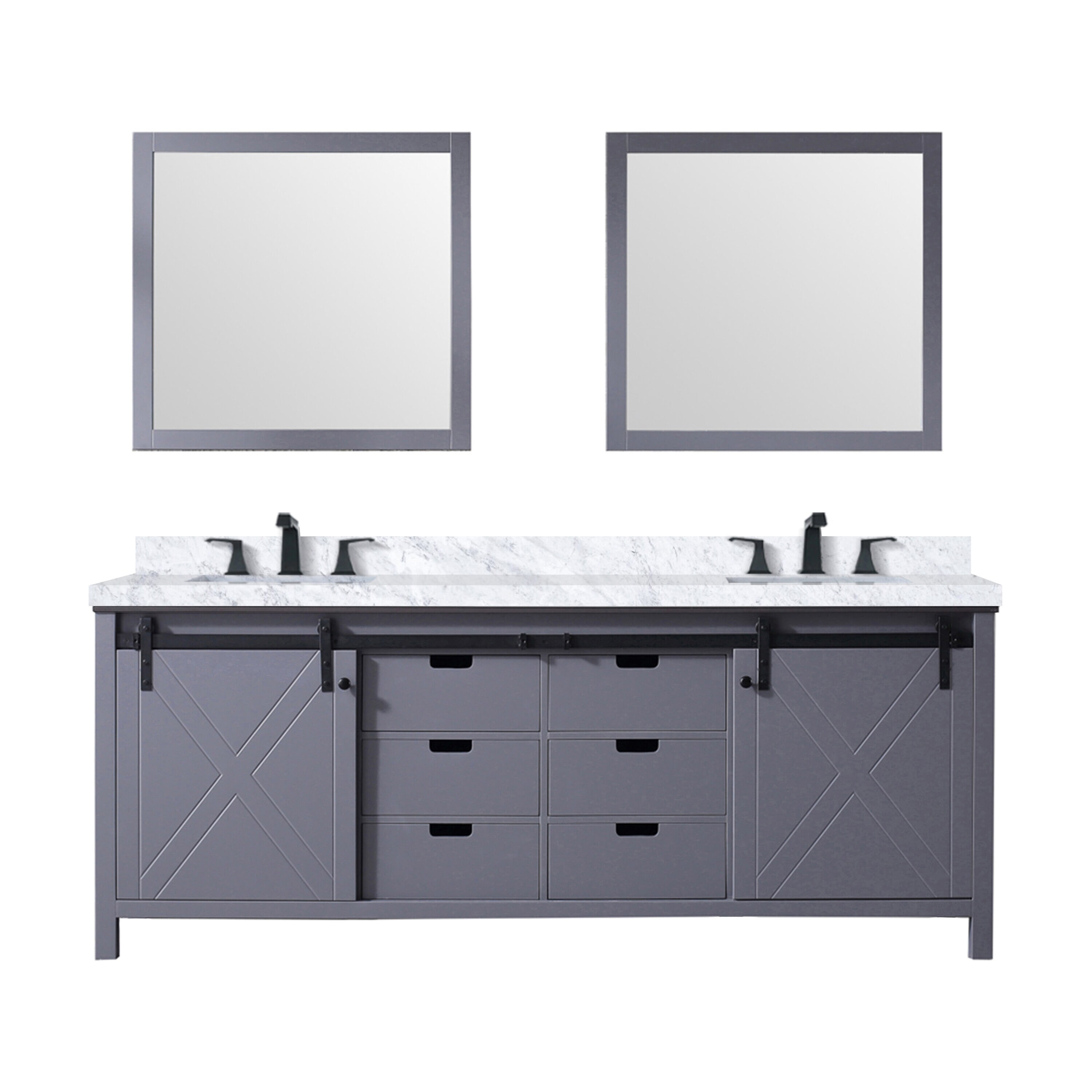 Lexora LM342284DBBSM34F Bath-Vanity-Combo - View #2