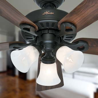 Flush Mount Ceiling Fan With Light
