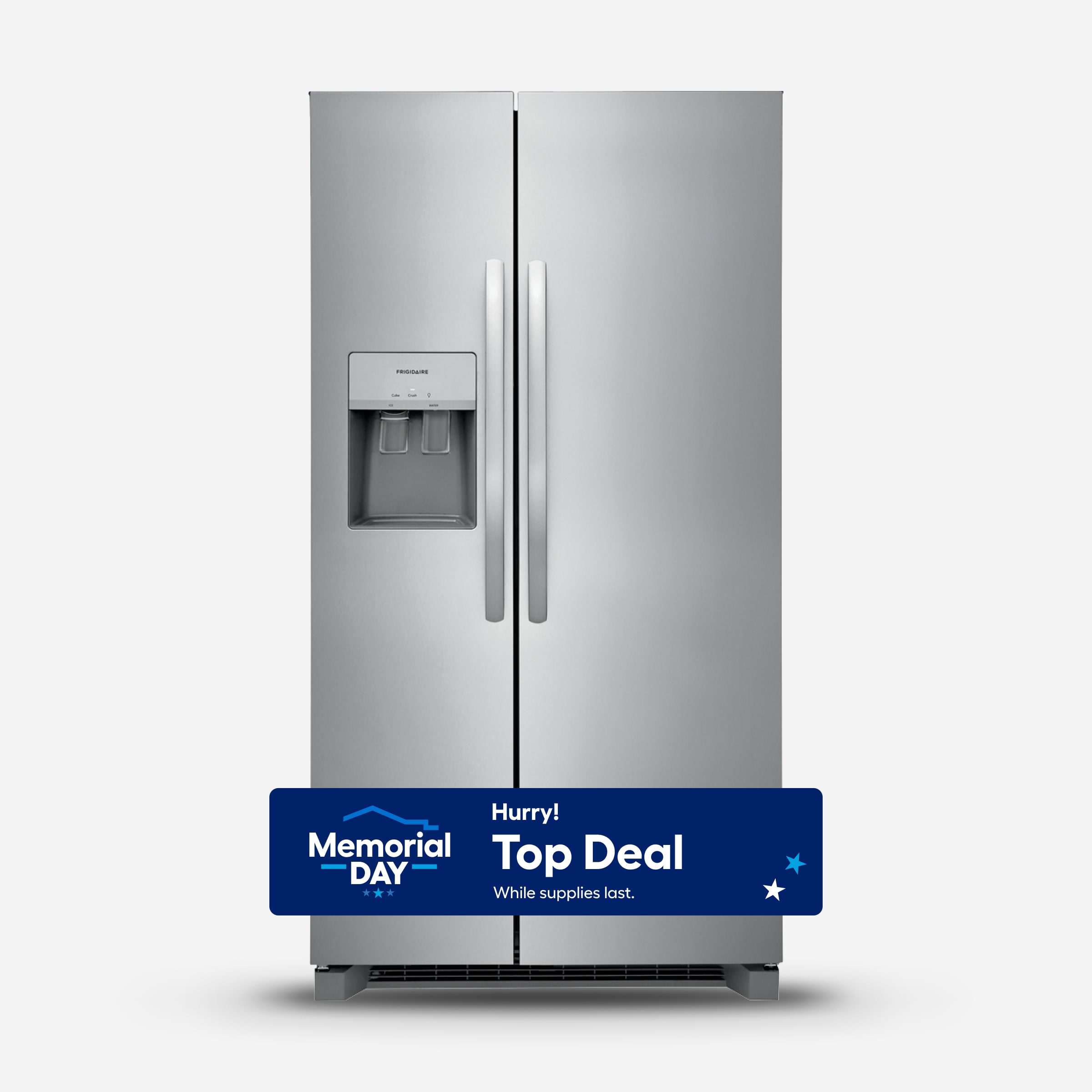 Frigidaire FRSS26L3AF 25.6-cu ft Side-by-Side Refrigerator with Ice Maker ,Water and Ice Dispenser ( Fingerprint Resistant Stainless Steel ) ENERGY STAR Certified