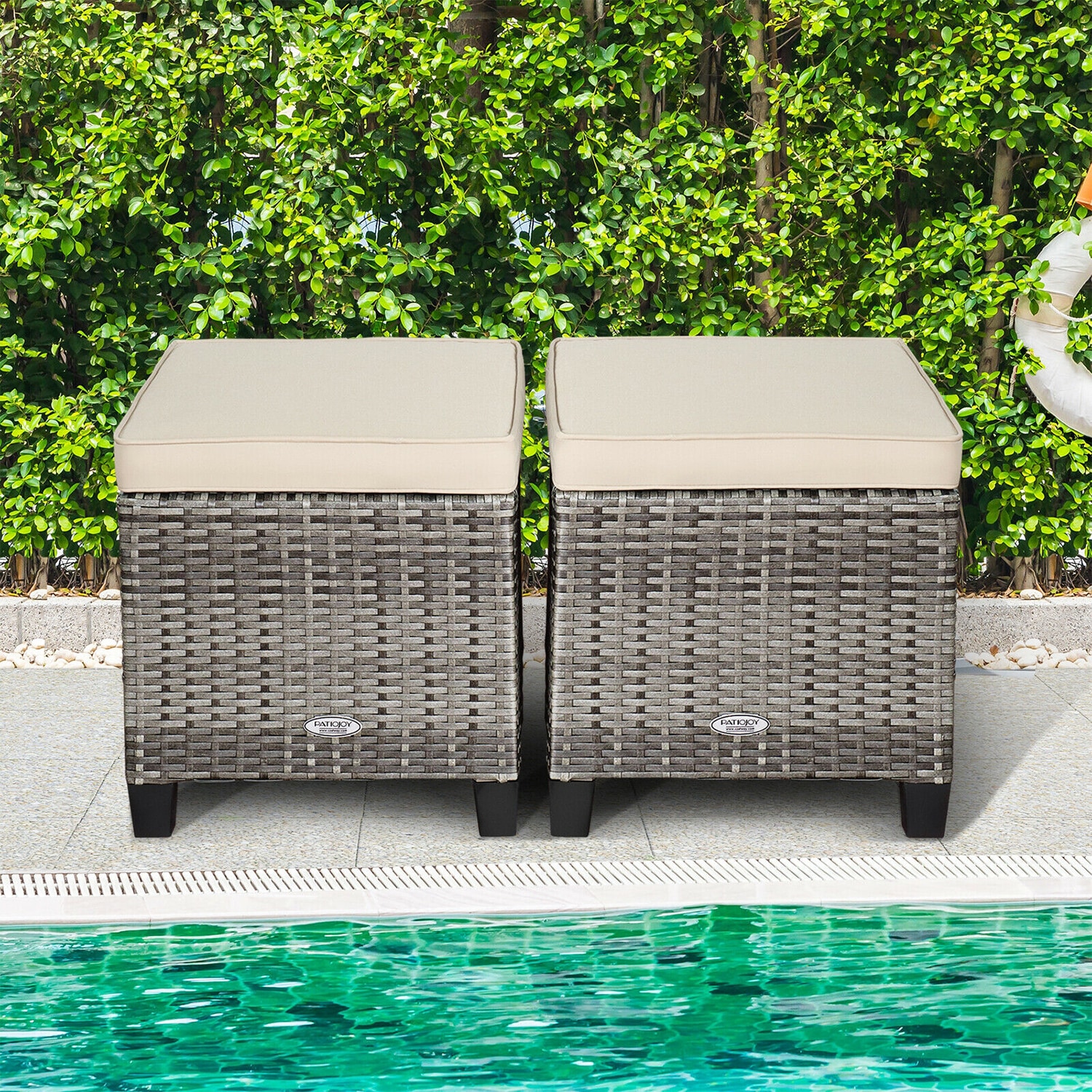 Forclover HYFE-67568WH Stools-Ottomans - View #7