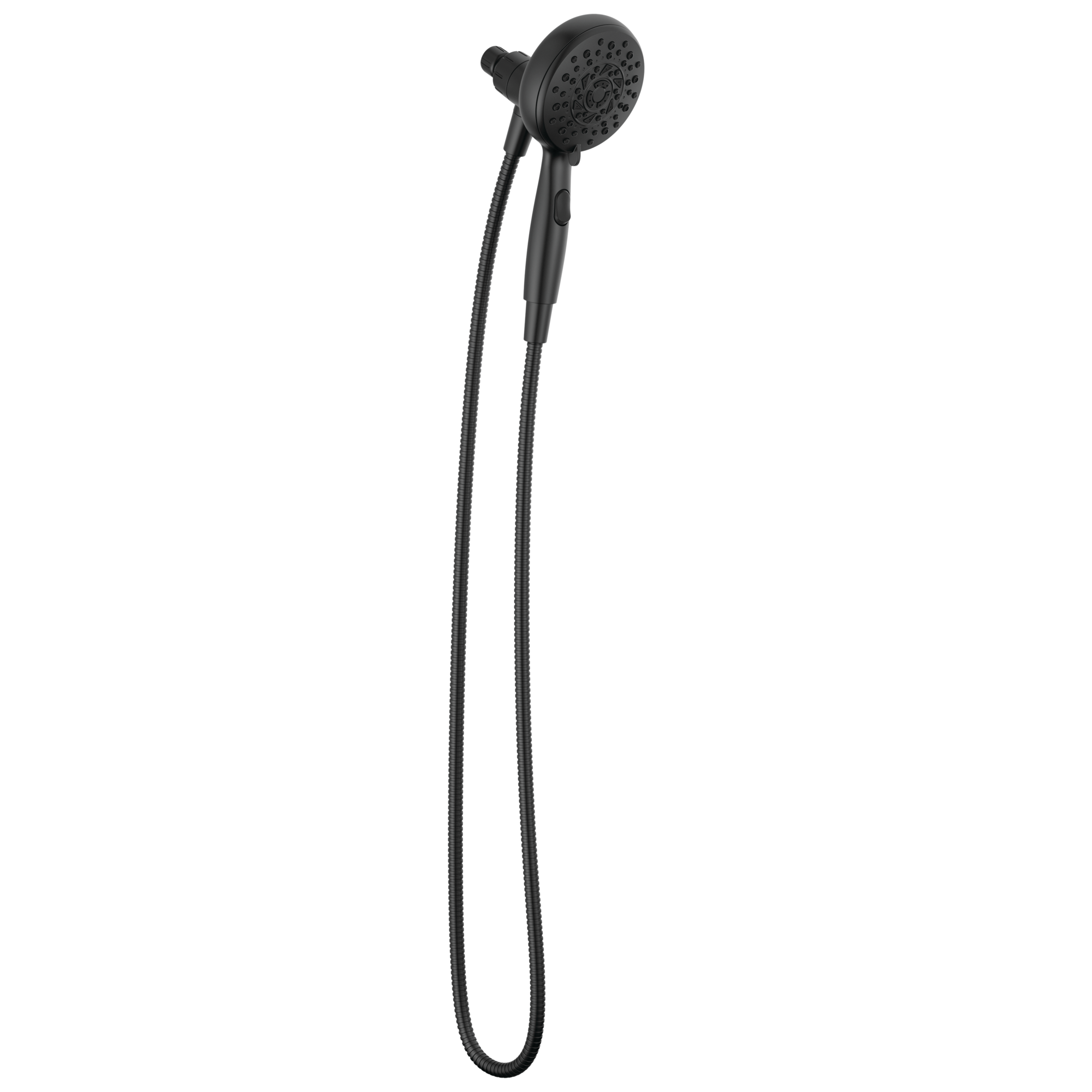 Delta 75607BL SureDock Magnetic 6.0 -Spray Matte Black 4.88-in Round Handheld High Pressure Shower Head 1.75 GPM