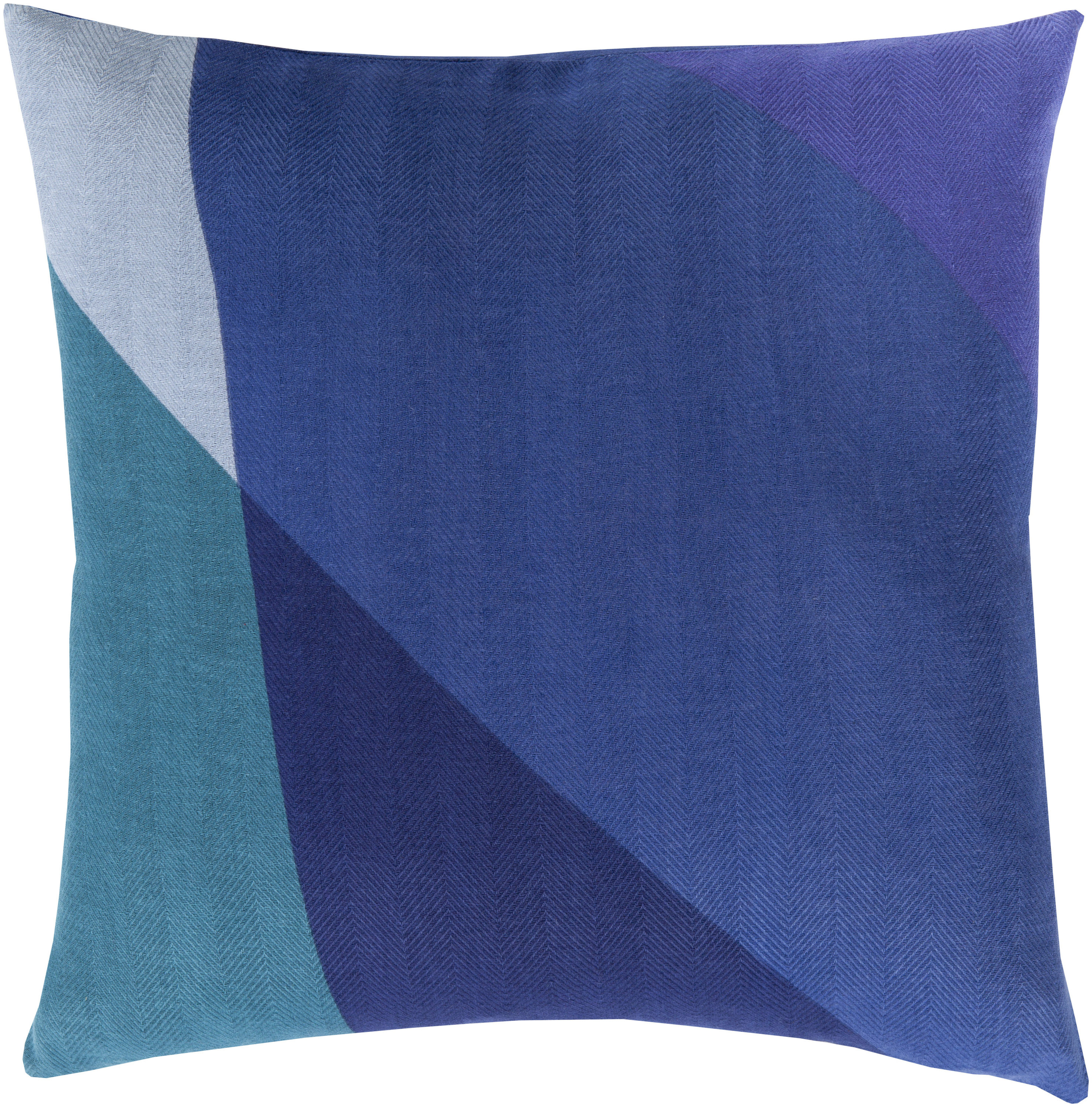 Surya TO009-1818P Teori 18-in x 18-in Dark Blue Indoor Decorative Pillow