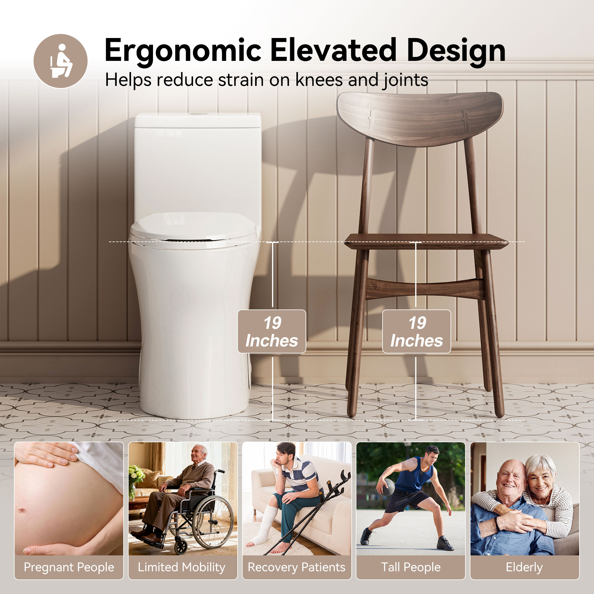 HOROW HR-T0357W toilets - Thumbnail View #2