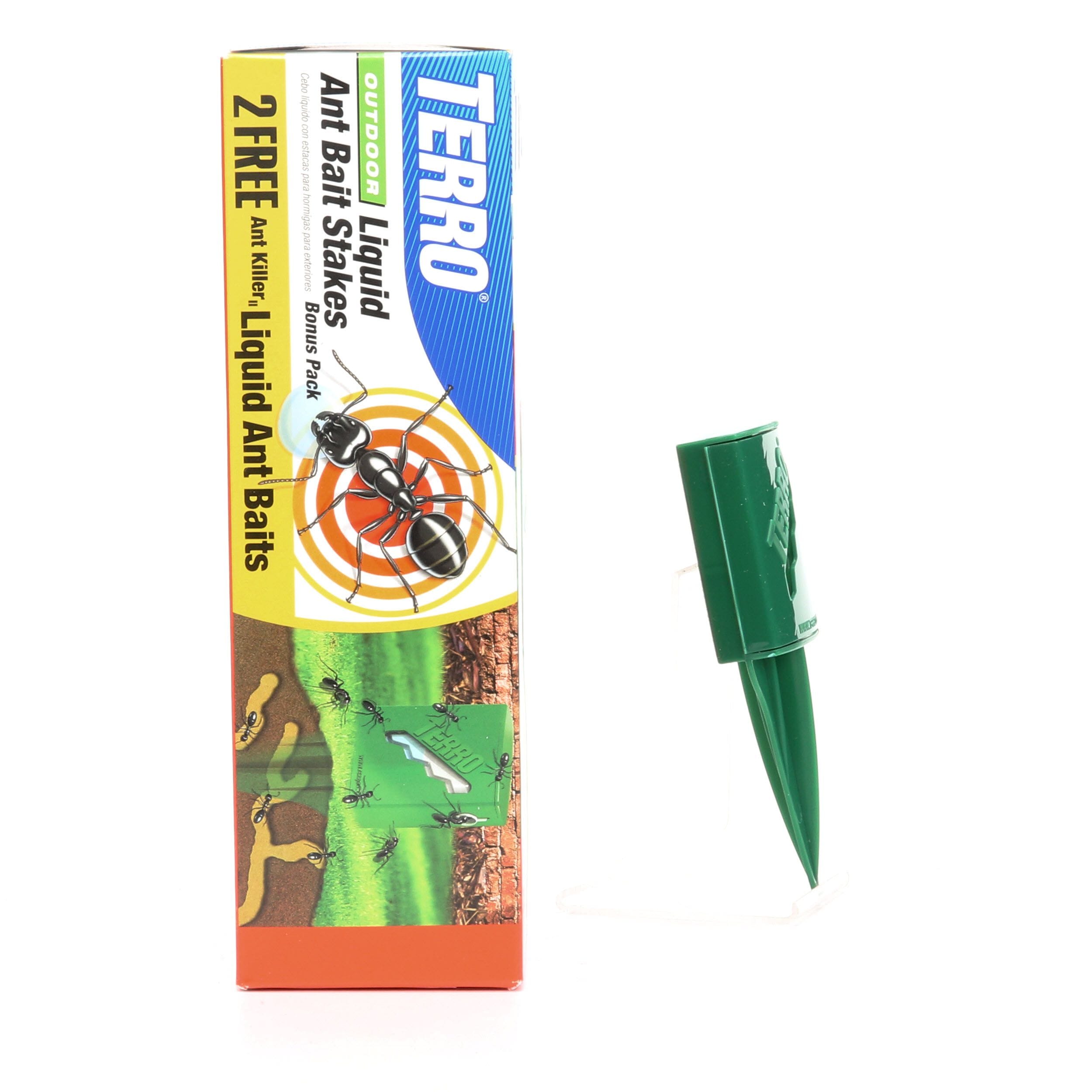 TERRO Outdoor Liquid Ant Bait Station Stakes (8-Pack) In The Pesticides  Department At