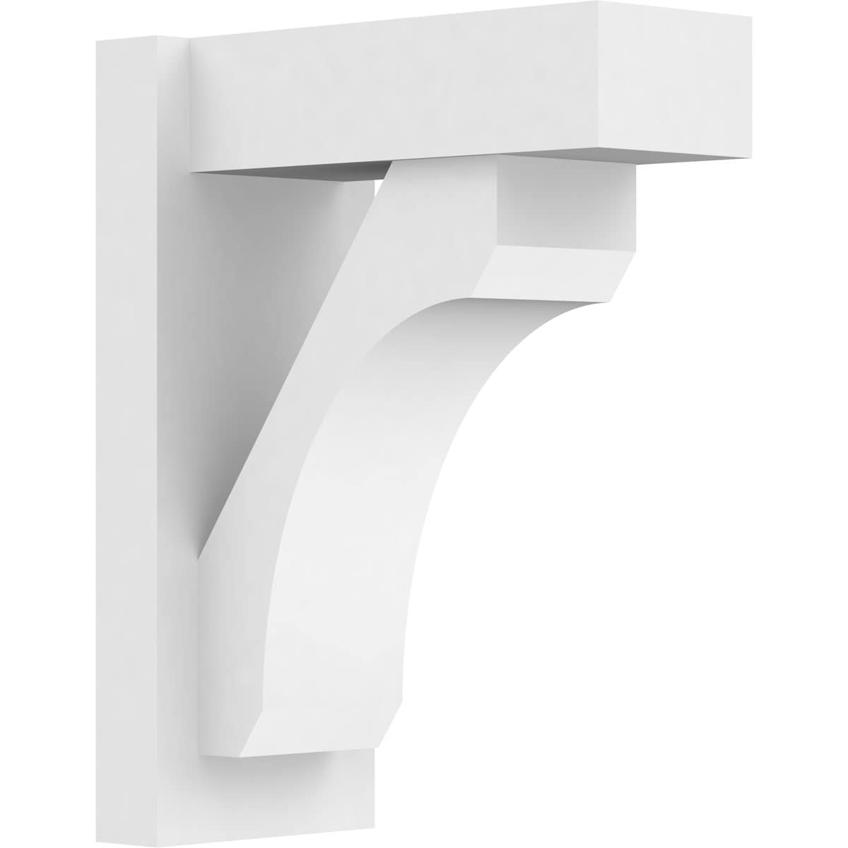Ekena Millwork OUTP07X14X18LEC05 7-in W x 14-in D x 18-in H Legacy Architectural Grade PVC Outlooker with Block Ends