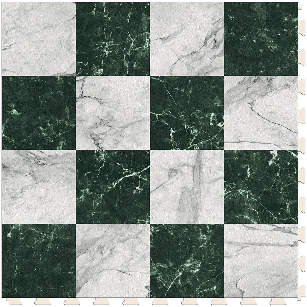 Perfection Floor Tile Green Marble (16) 20-in x 20-in Water 