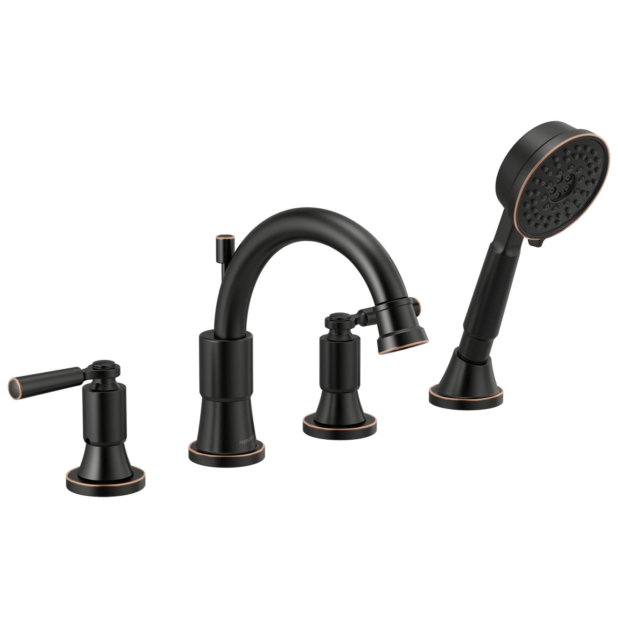 Peerless PTT4523-OB Westchester Oil Rubbed Bronze 2-handle Deck-mount Roman High-arc Bathtub Faucet