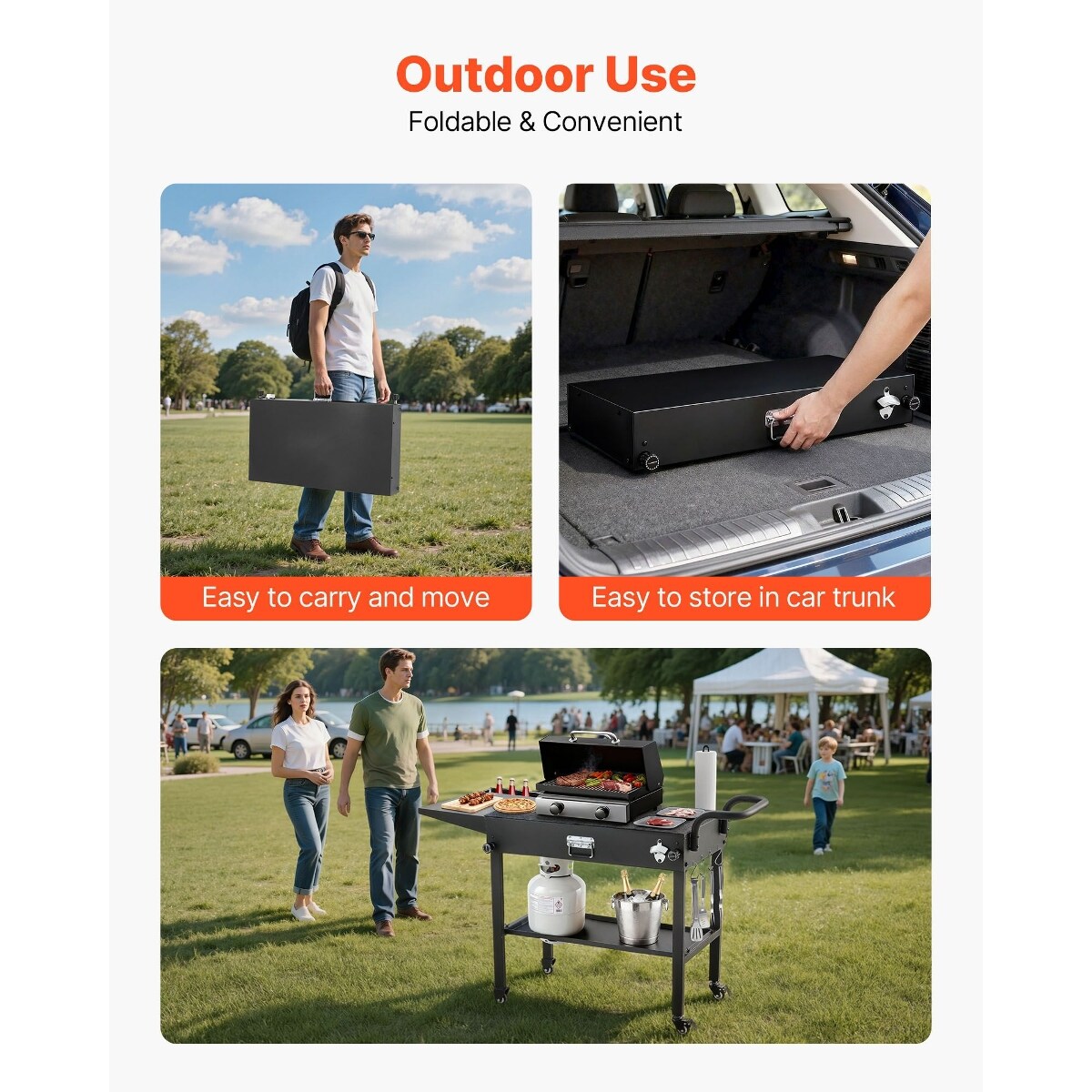 Tooliom D01027R3L12 Grill-Carts-Grill-Stands - View #7