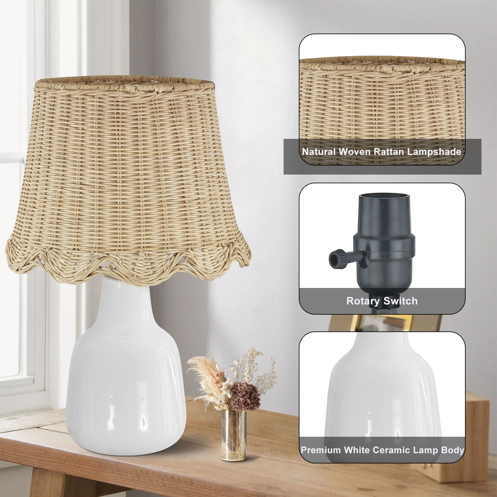 Maxax T267-WH Table-Lamps - View #7