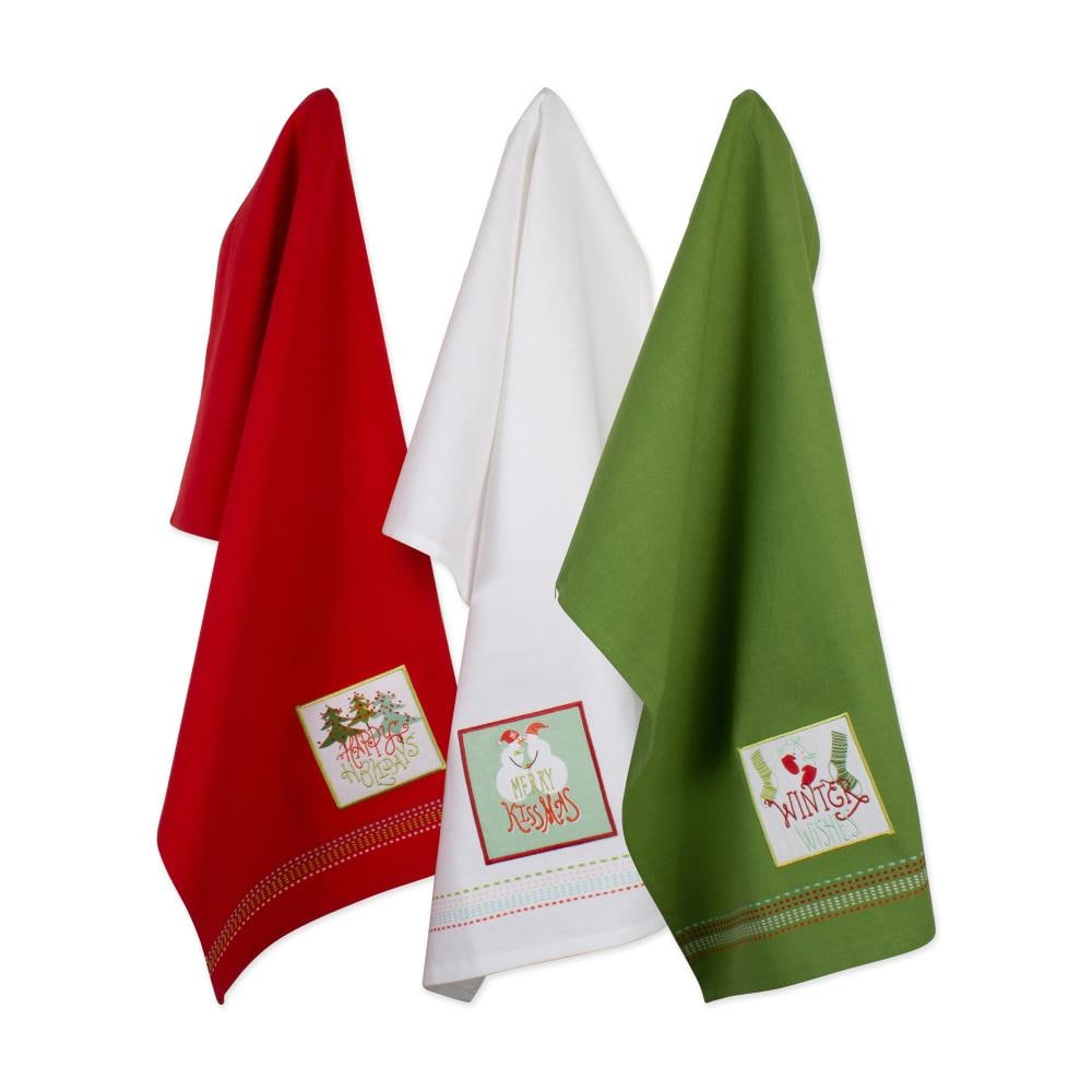 Funny Christmas Kitchen Towels Absorbent Quick Drying Buffalo
