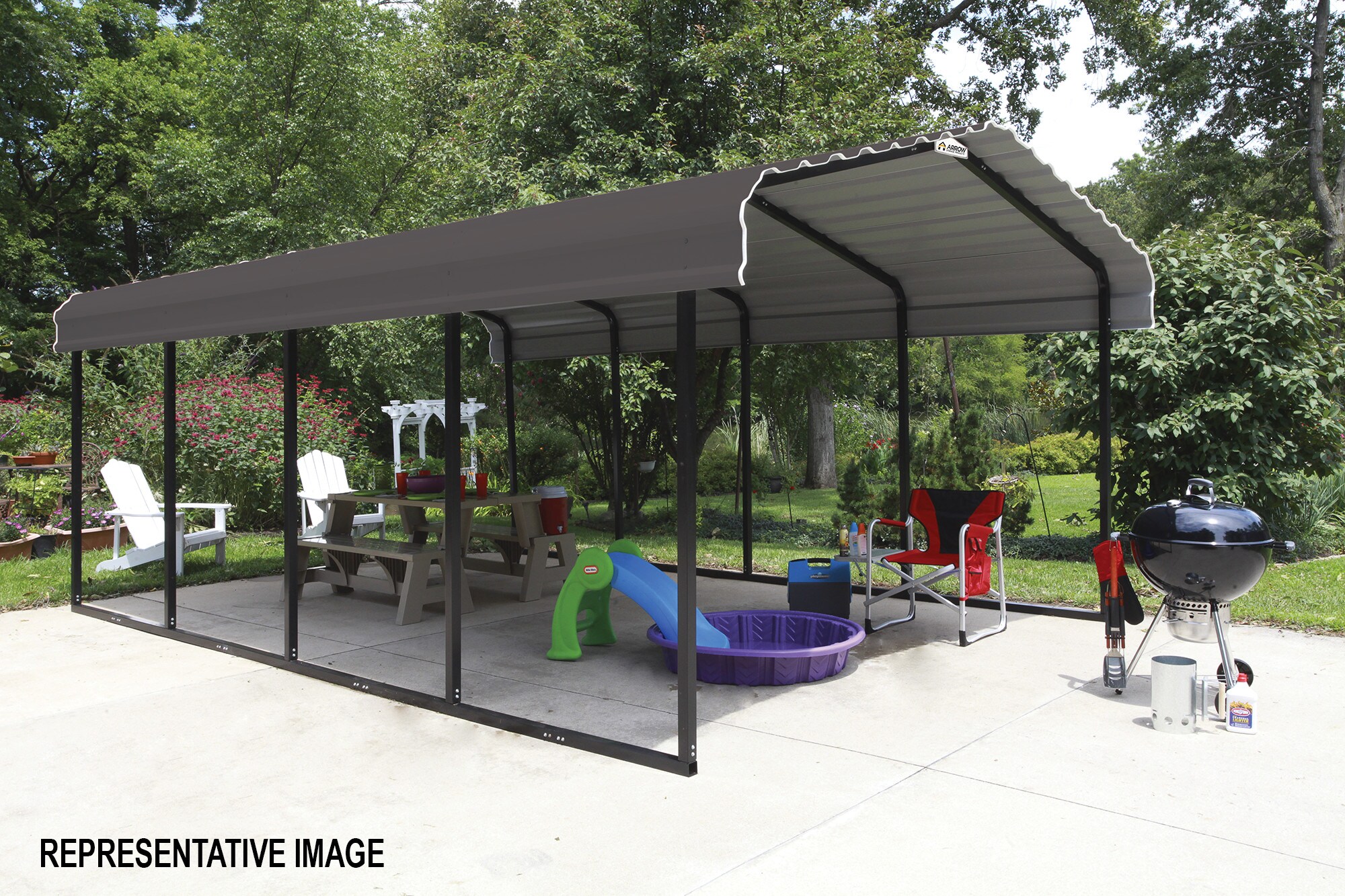 Arrow CPHC122907 Carport-Covers - View #10