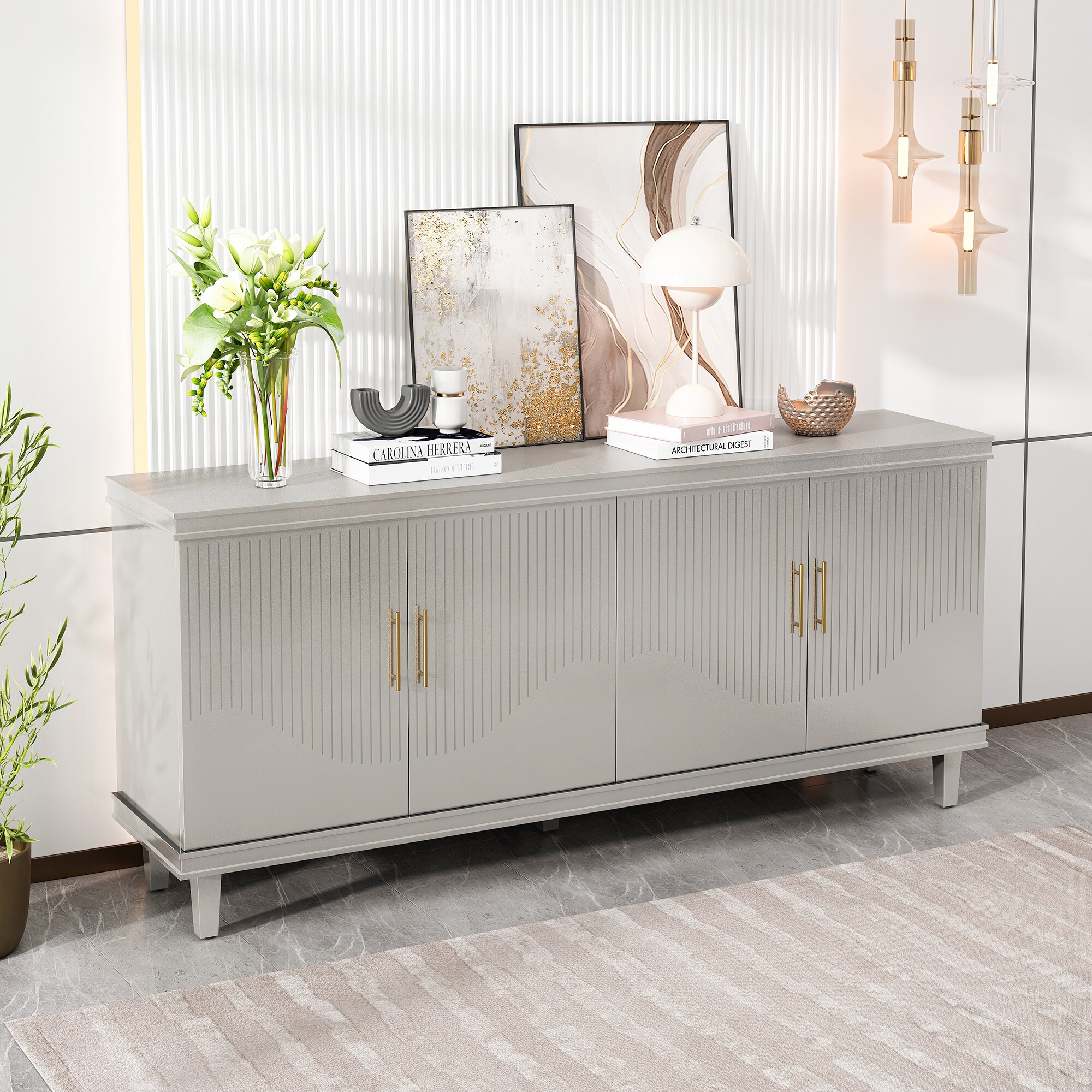 SINOFURN SYB930002WT Dining-Kitchen-Storarge - View #2