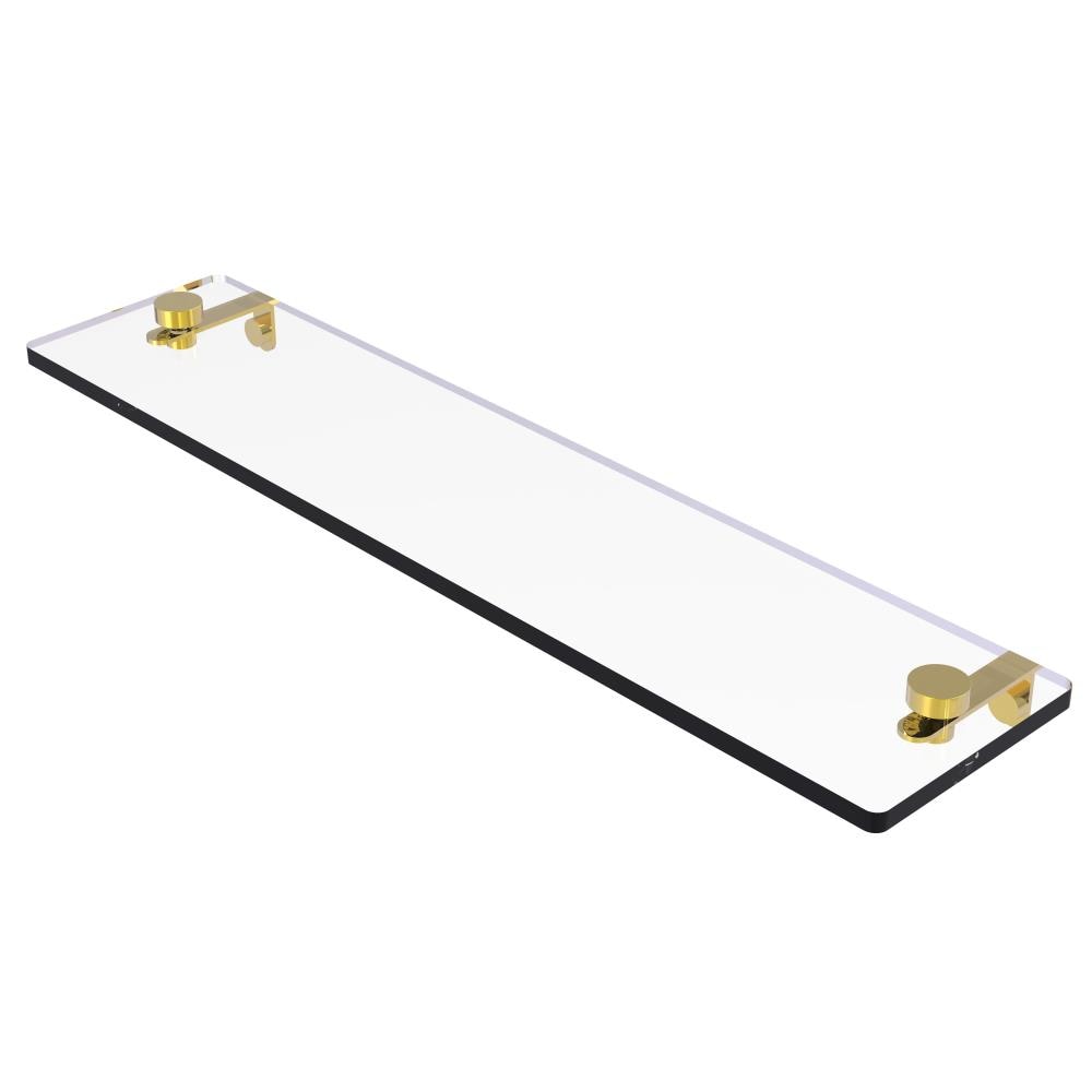 Allied Brass MT-1-22-PB Montero Polished Brass Wall mount Bathroom Shelf ( 22-in x 2-in x 5-in )