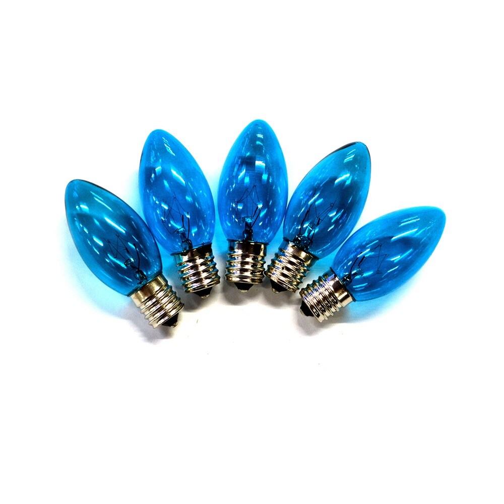Holiday Bright Lights Incandescent C9 Blue 25 ct Replacement Christmas Light Bulbs 0.08 ft. 1 pk #BU25C9X3-TBLA