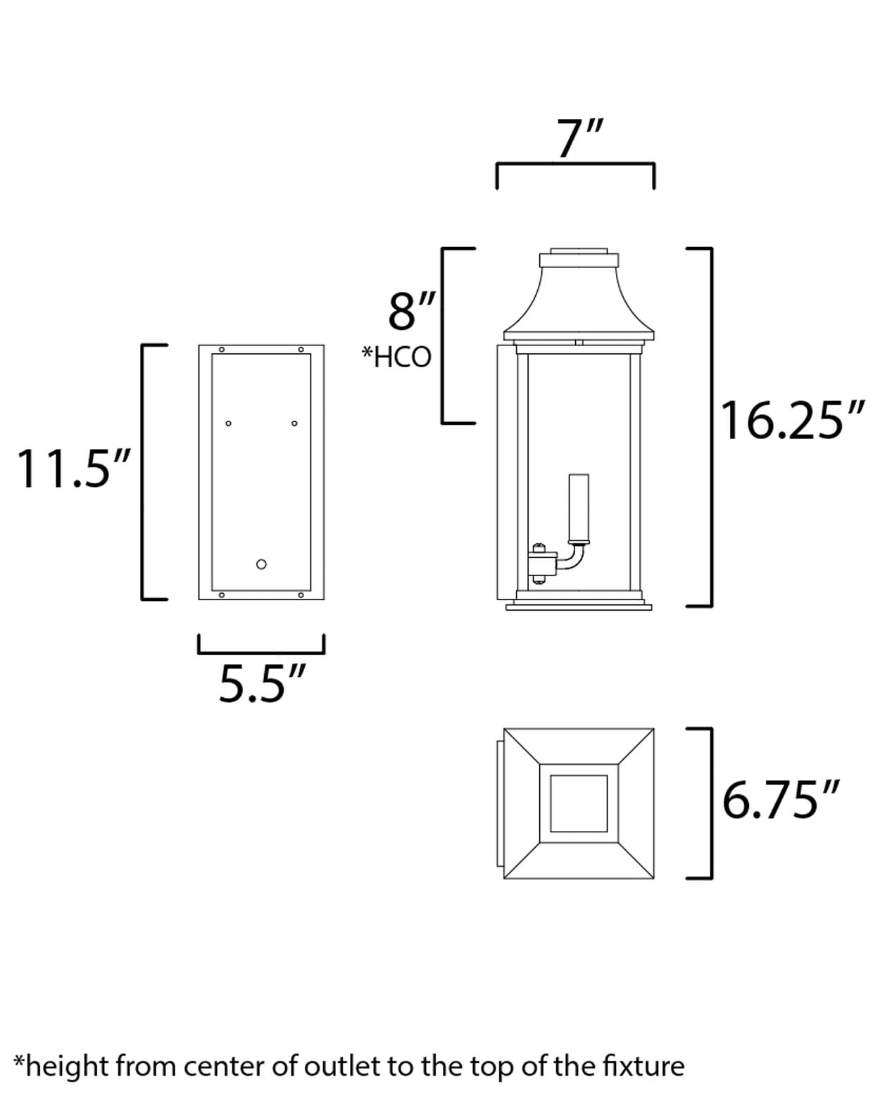 Maxim Lighting 30025CLBK Outdoor-Wall-Lighting - View #5
