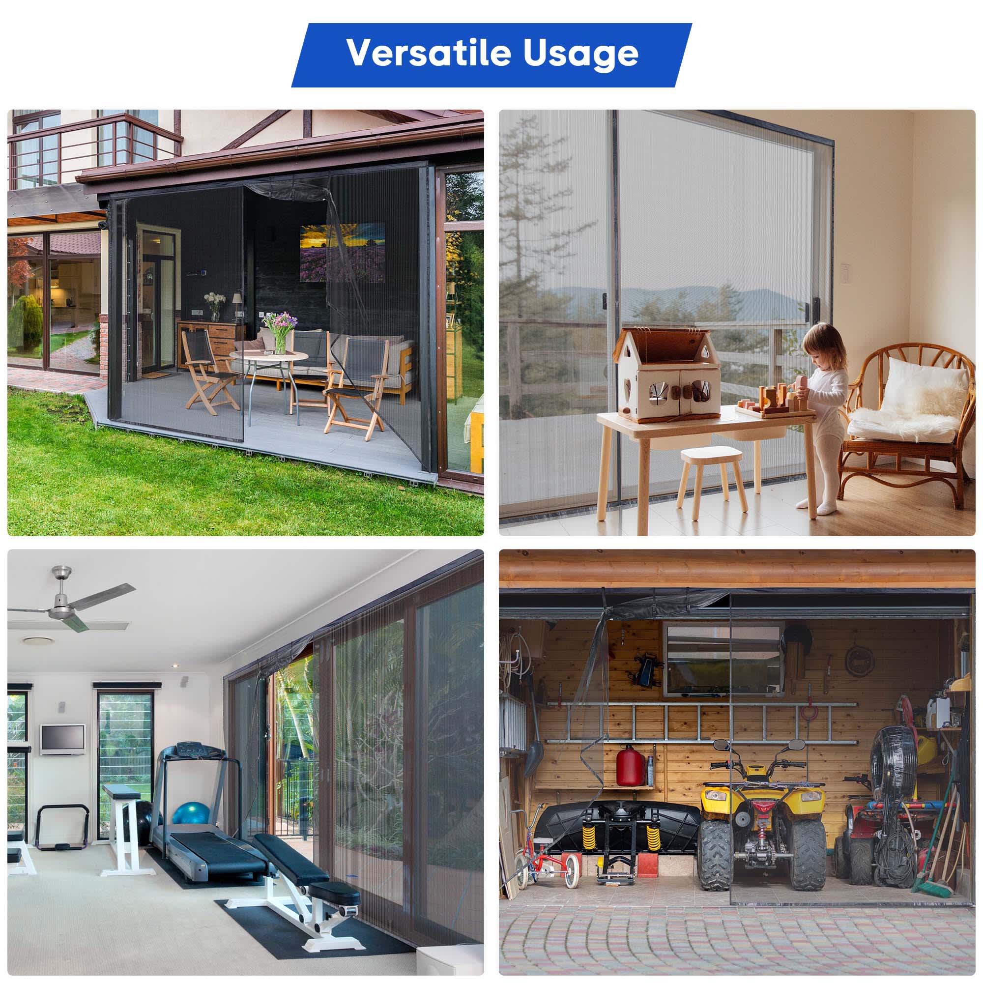 Yescom 06GDS001-16X7-06-LO Garage-Door-Screens - View #6