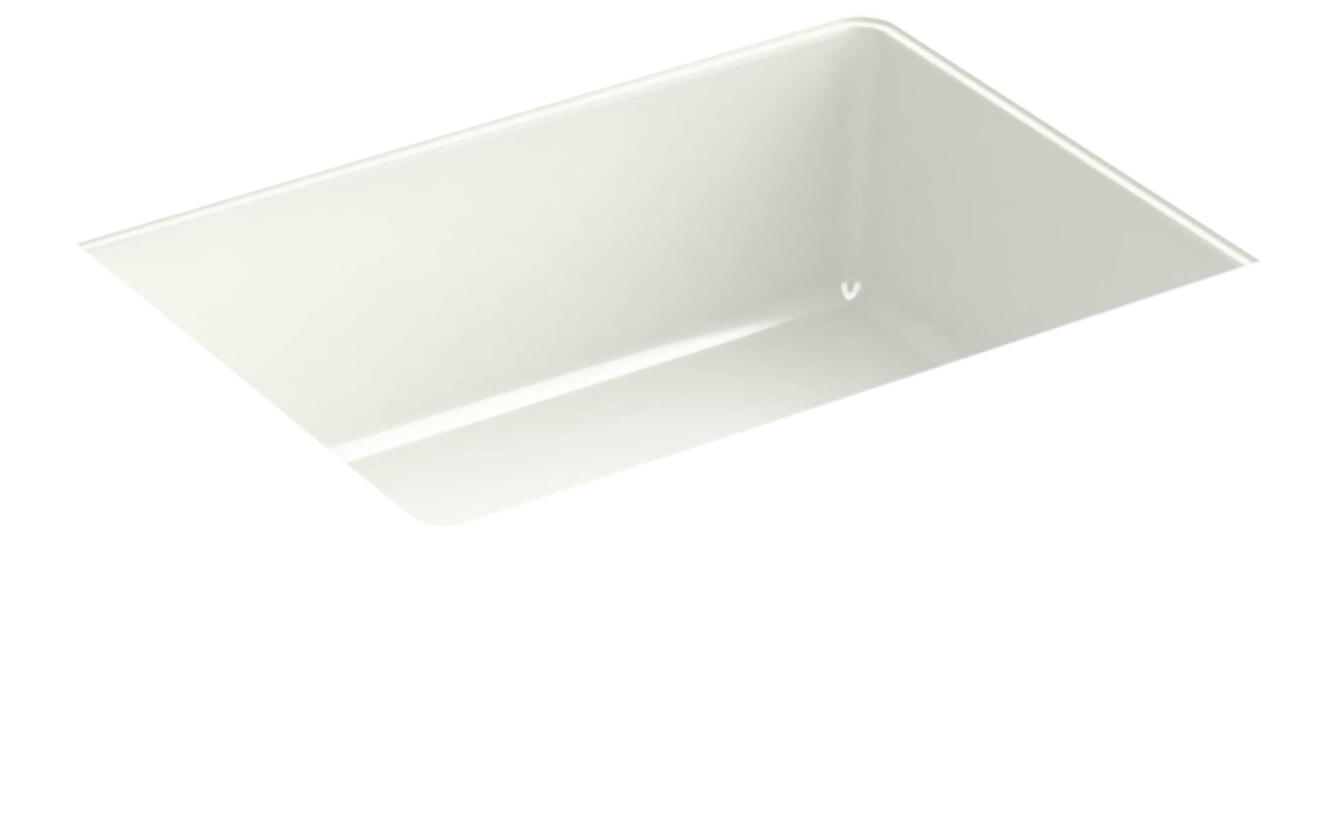 KOHLER K-8189-NY Verticyl Rectangle Vitreous China 17.125-in Undermount Rectangular Traditional Dune Bathroom Sink