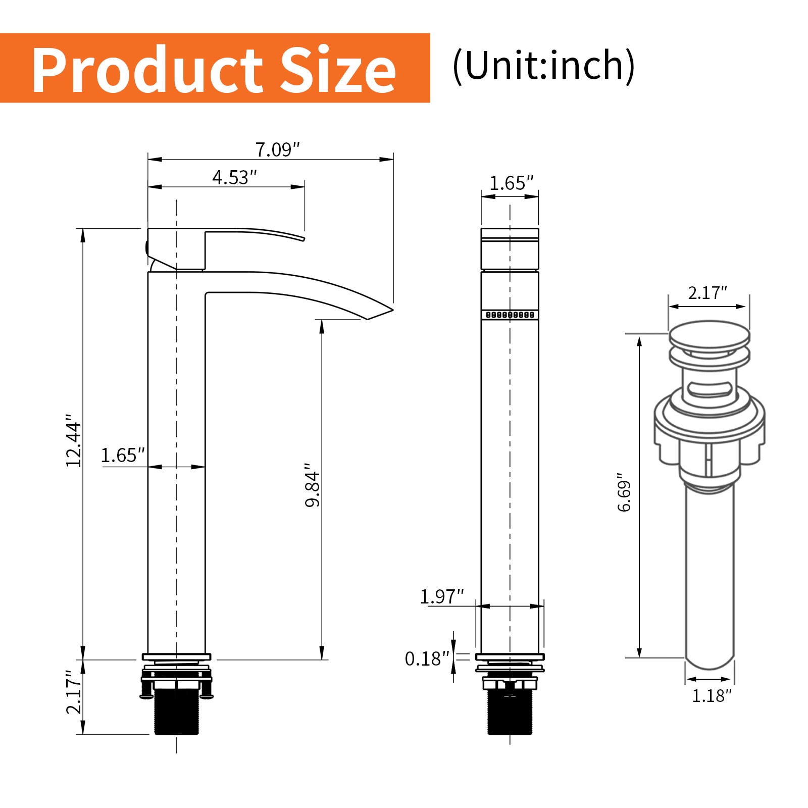WELLFOR FH76556H-CP Lavatory-Faucets - View #5