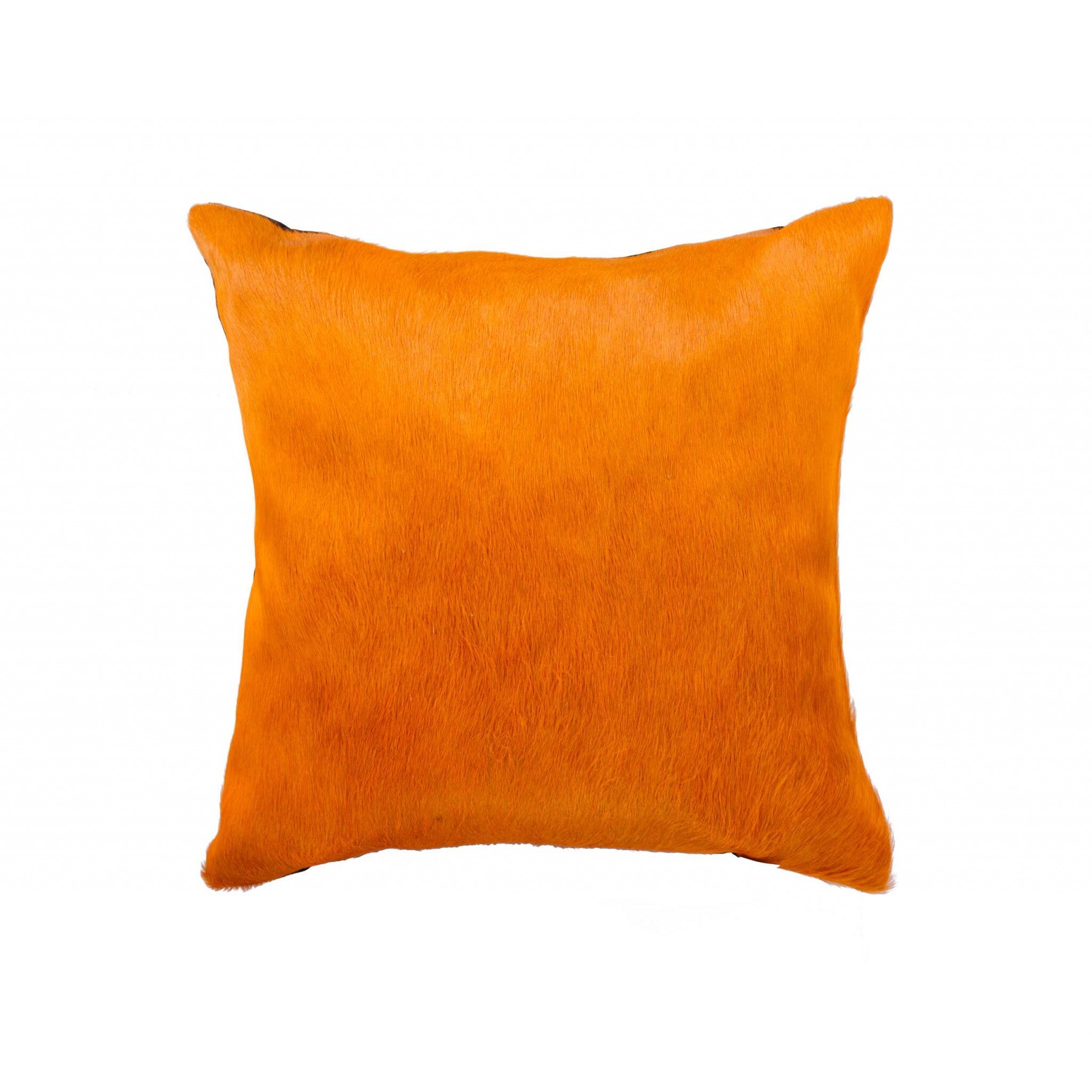 HomeRoots 316663 Josephine 18-in x 18-in Orange Indoor Decorative Pillow