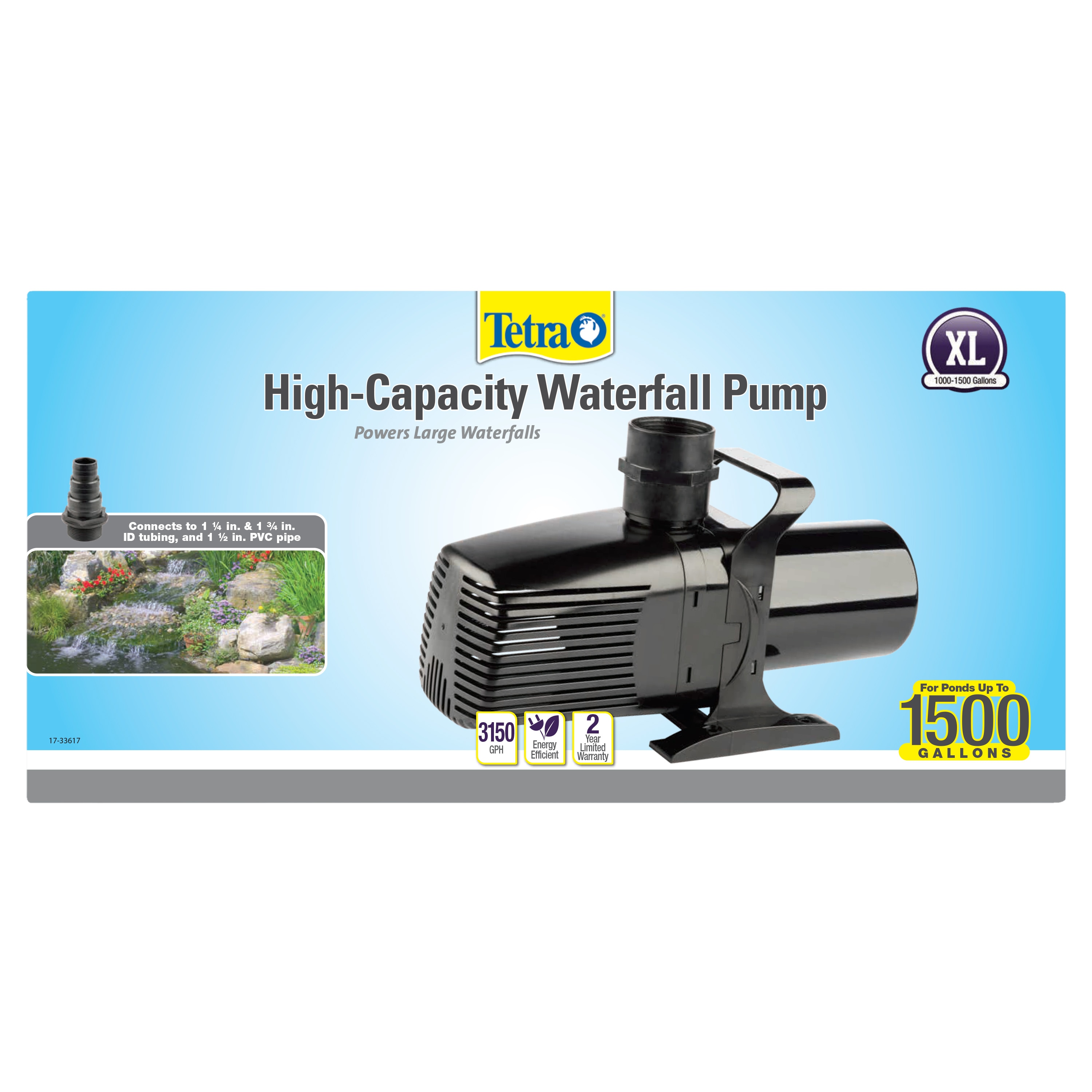 1 in ID Tubing Adaptor for Tetra Pond 1000 GPH 