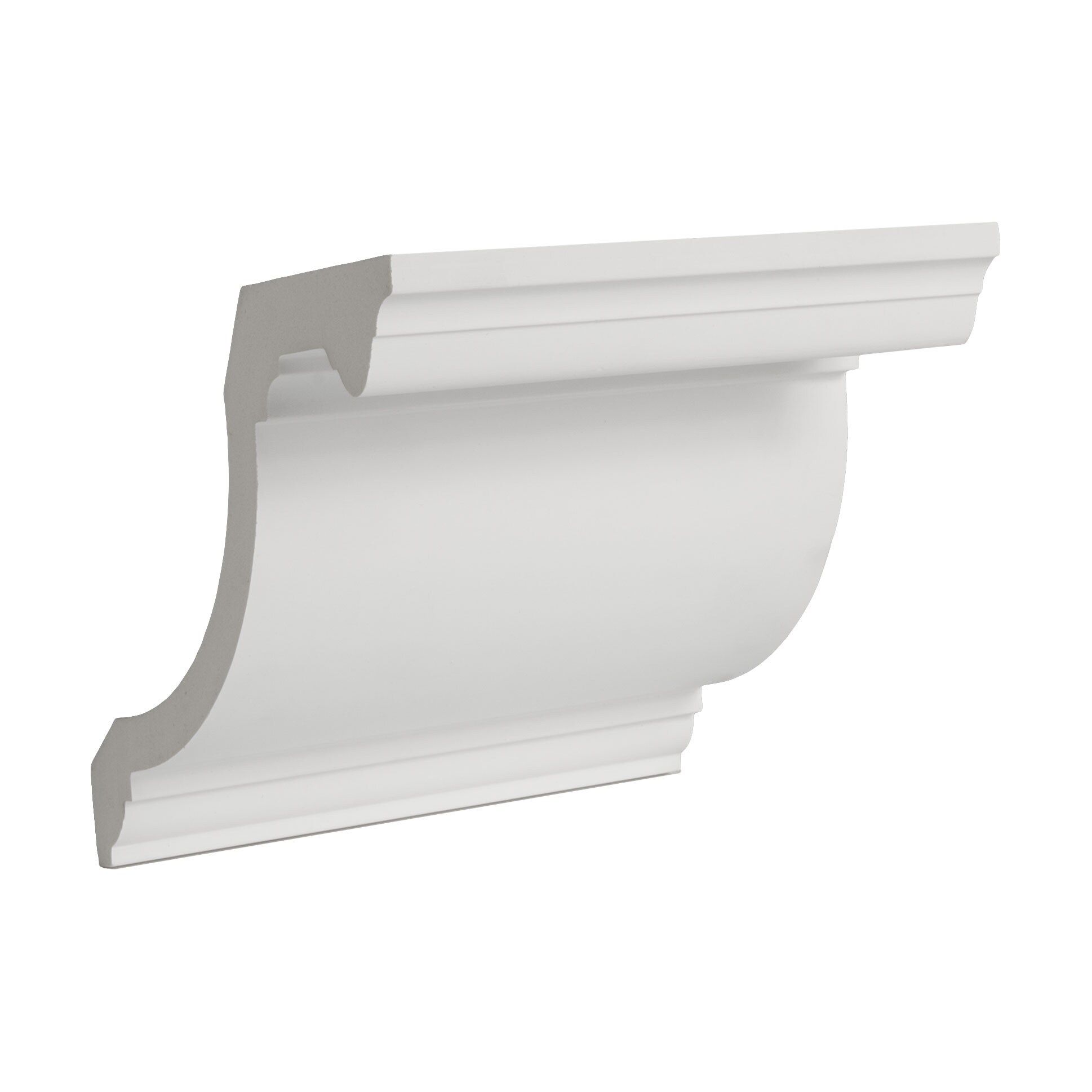 Architectural Products by Outwater 3P5.37.01317 Small Sample 6-1/8-in x 6-in Primed Polyurethane Crown Moulding