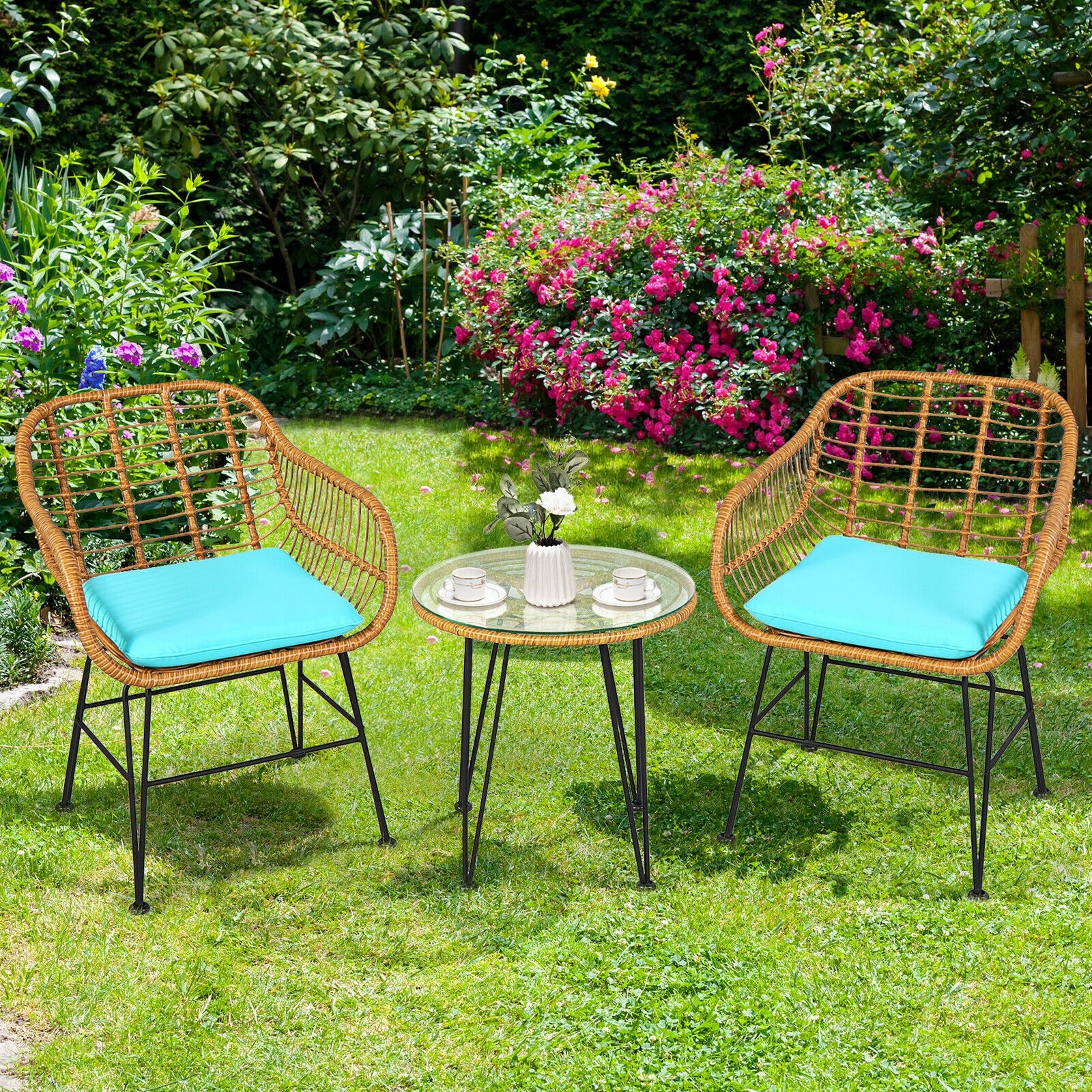 Forclover HYFAS06TU Patio-Conversation-Sets - View #11