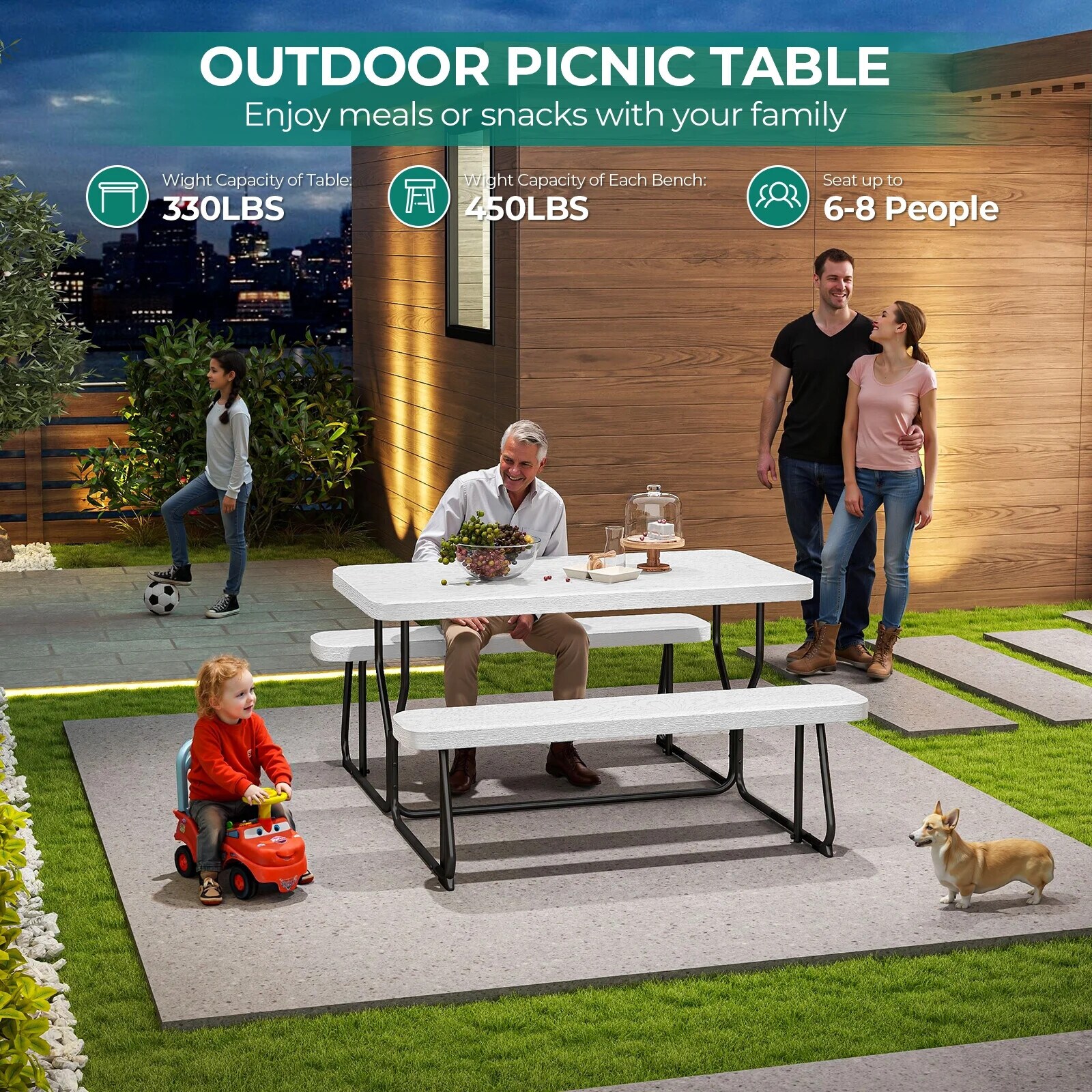 PamaPic LJMLWHG005 Patio-Dining-Sets - View #4