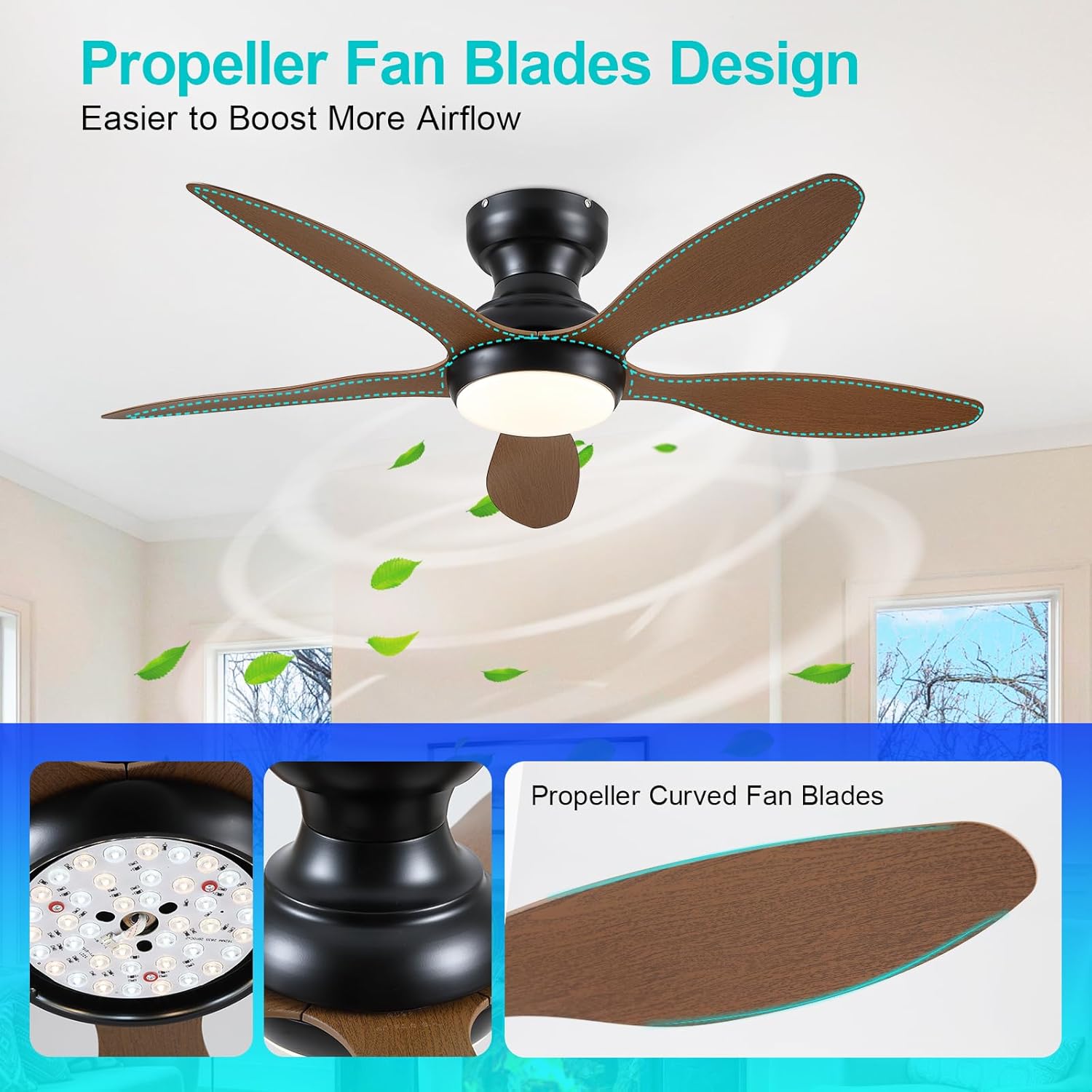 Kviflon LS8901-48BW Ceiling-Fans - View #6