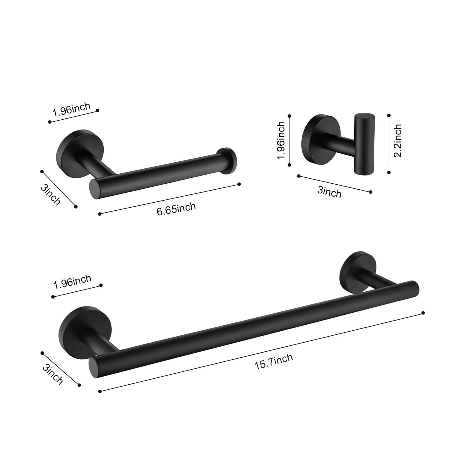 Rbied LTDZ-11 Decorative-Bath-Hardware-Kits - View #2