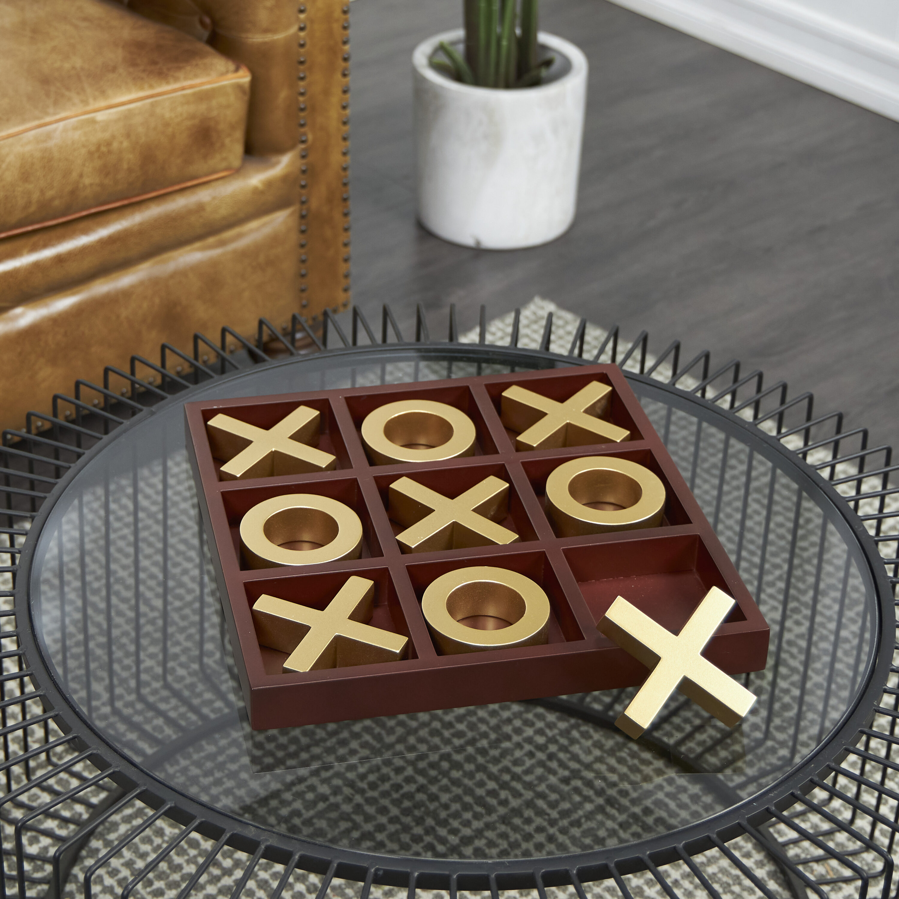 Grayson Lane 821676 Brown Wood Modern Decorative object
