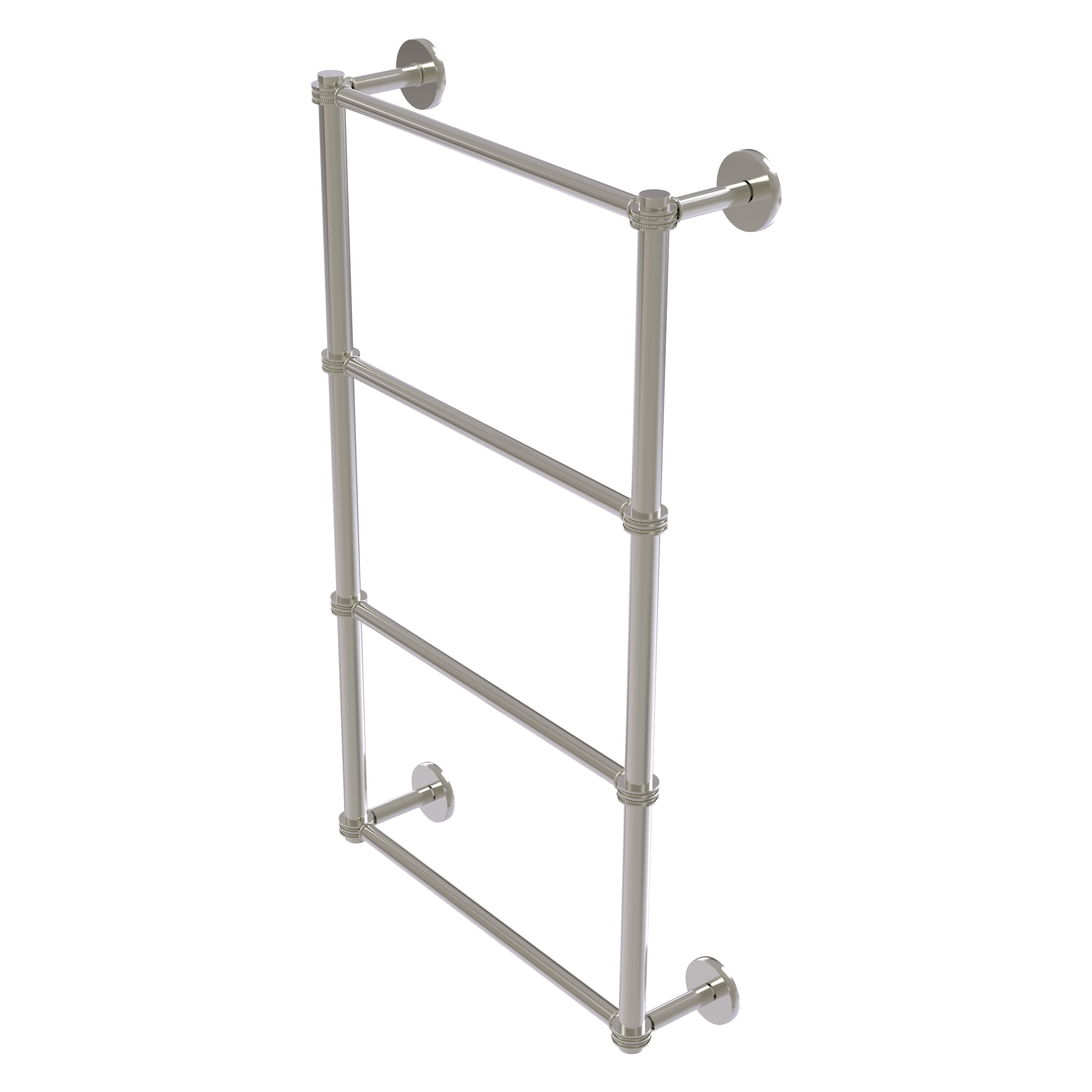 Allied Brass P1000-28D-30-SN Prestige Skyline 30-in double Satin Nickel Wall mount 4-tier Towel Bar