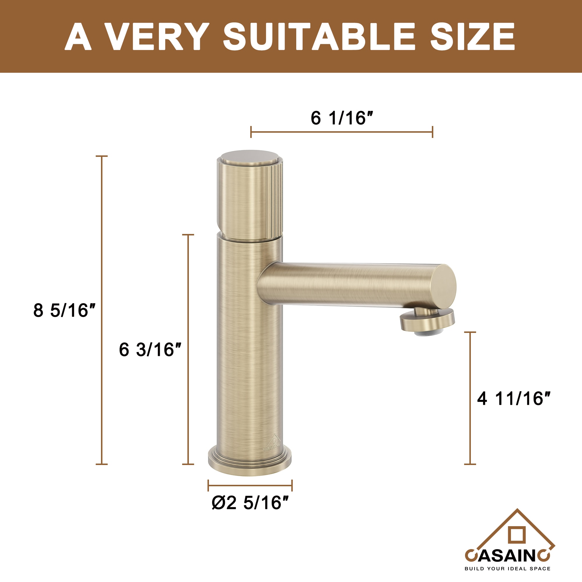 CASAINC CA-B3611-CG Lavatory-Faucets - View #10