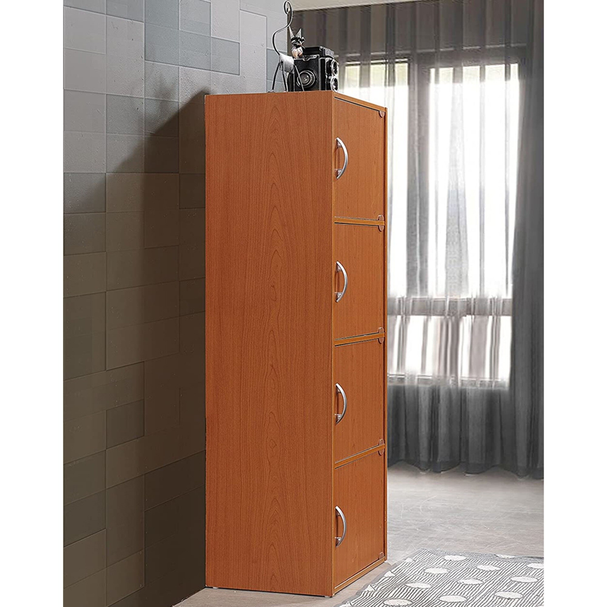 Hodedah HID4 CHERRY bookcases - View #3