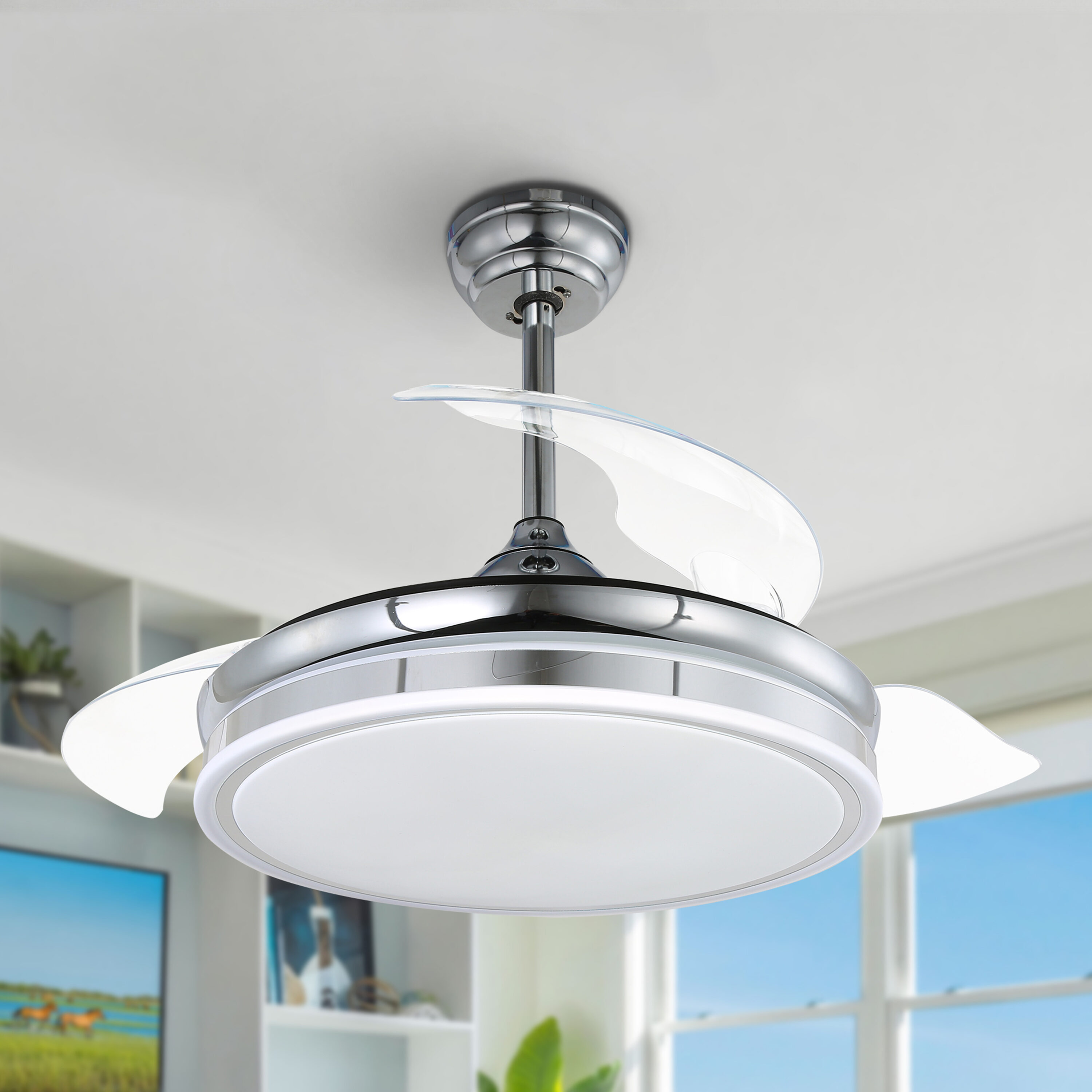 Contemporary/Modern Plastic Ceiling Fans at Lowes.com