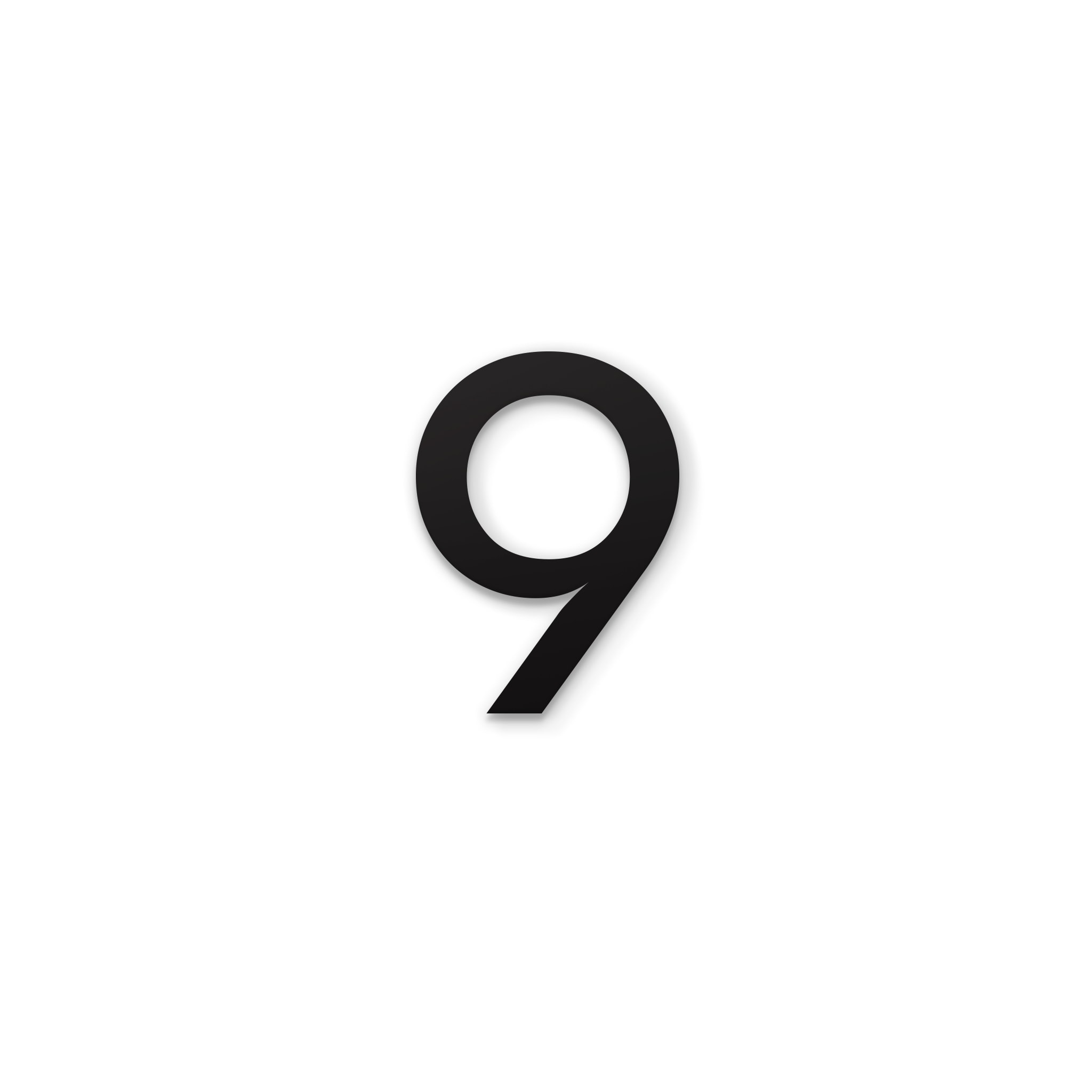 Post & Porch NUMBERS-BLACK-9 4-in Black Number 9