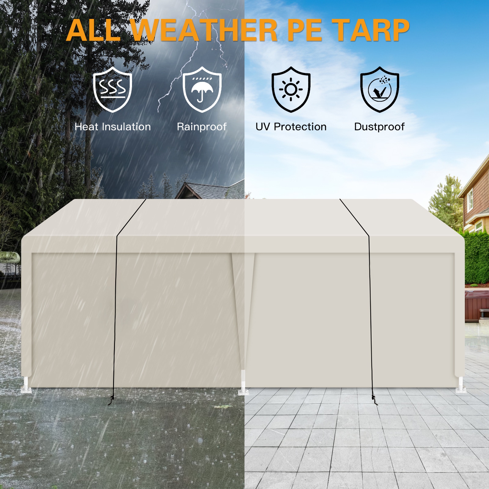 Siavonce XHW1350S00088 Carport-Covers - Thumbnail View #3