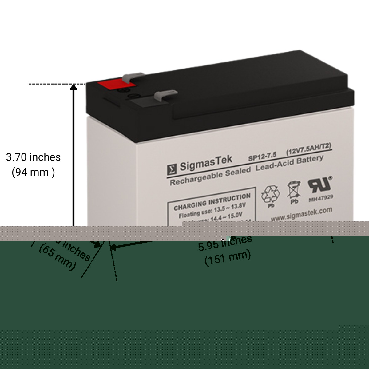 SigmasTek 652029389101 Device-Replacement-Batteries - View #2