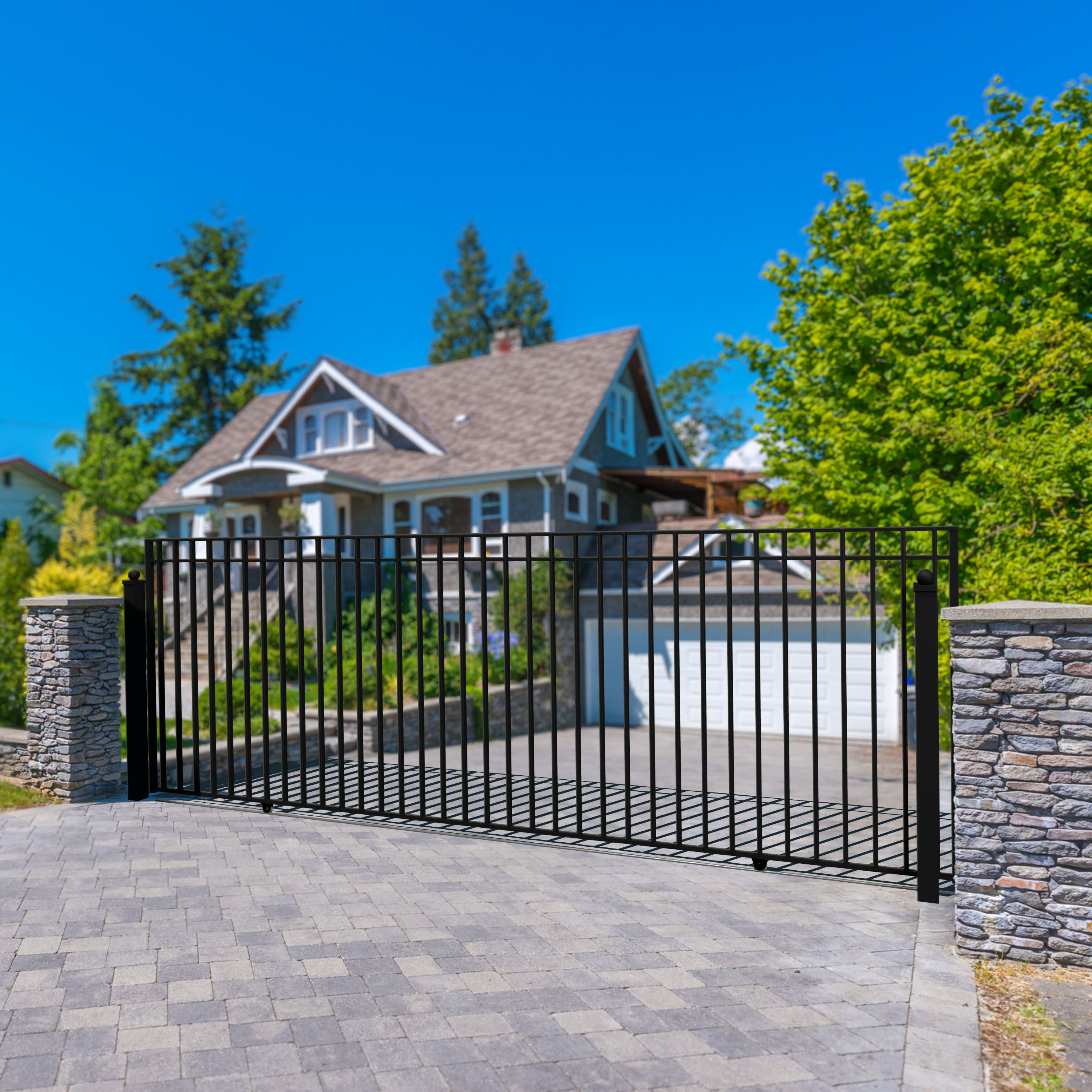 ALEKO DG25MADSSL-LO Driveway-Gates - View #8