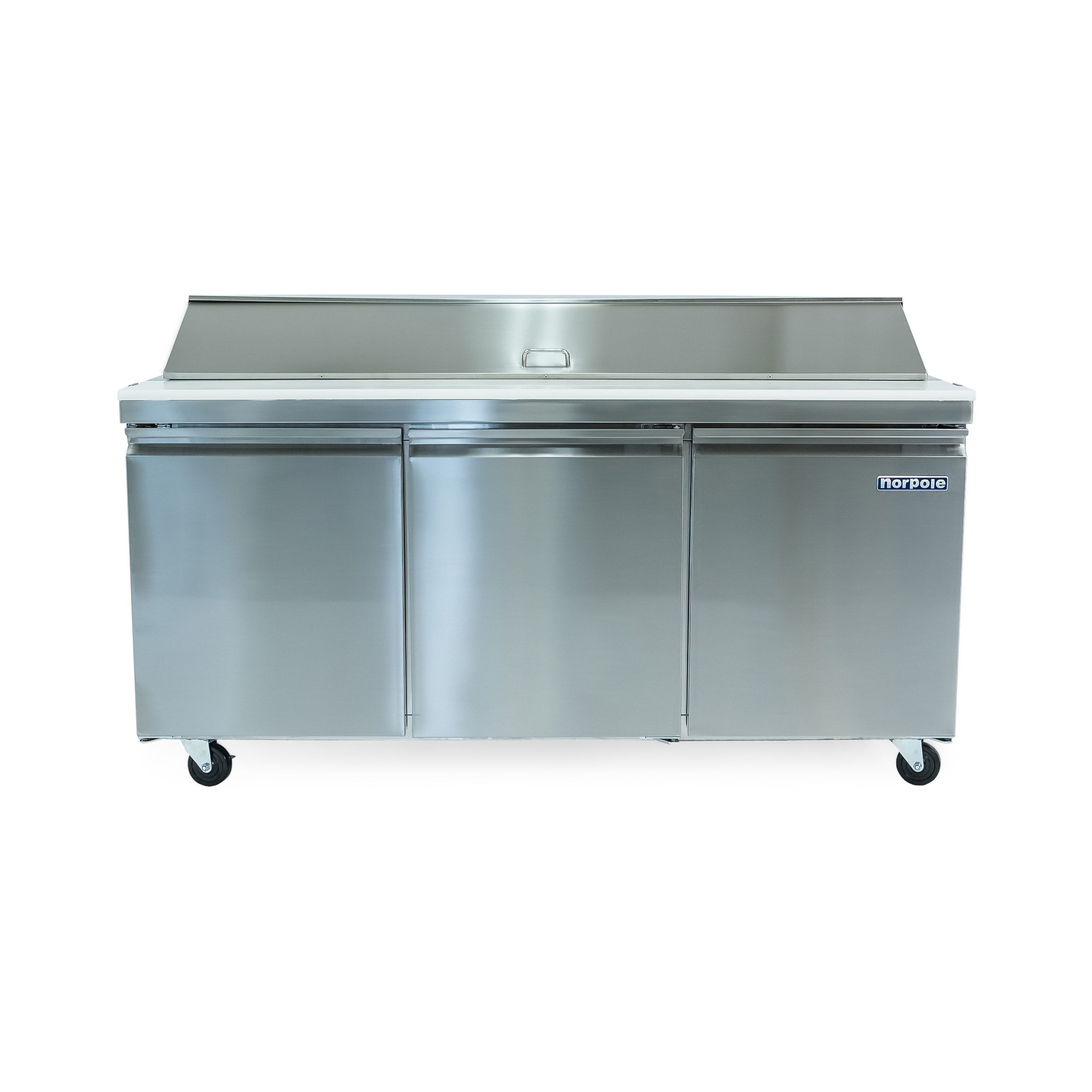 Norpole 70-Inches Stainless Steel Refrigerated Sandwich prep table #NP3R-SW