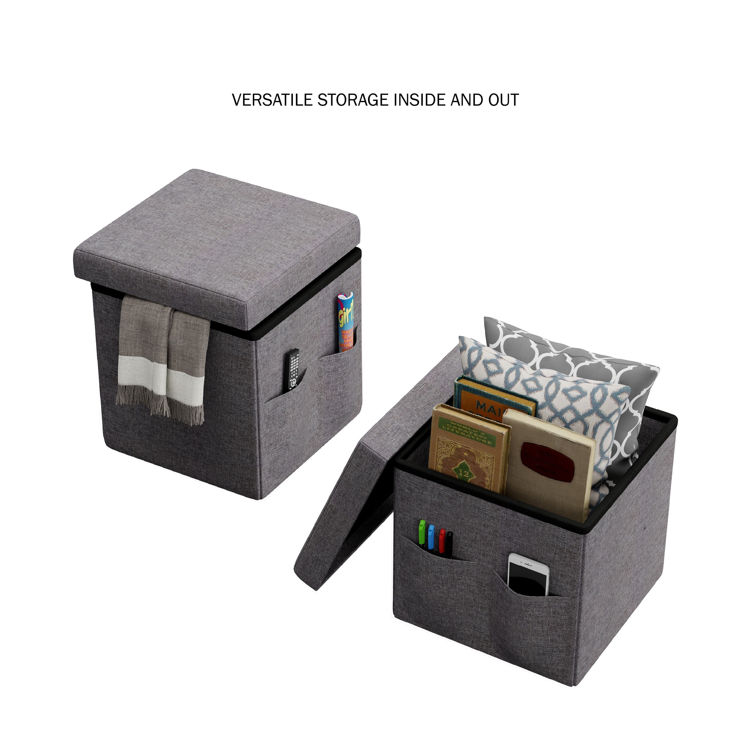 Hastings Home 818893AZC Indoor-Ottomans - View #7